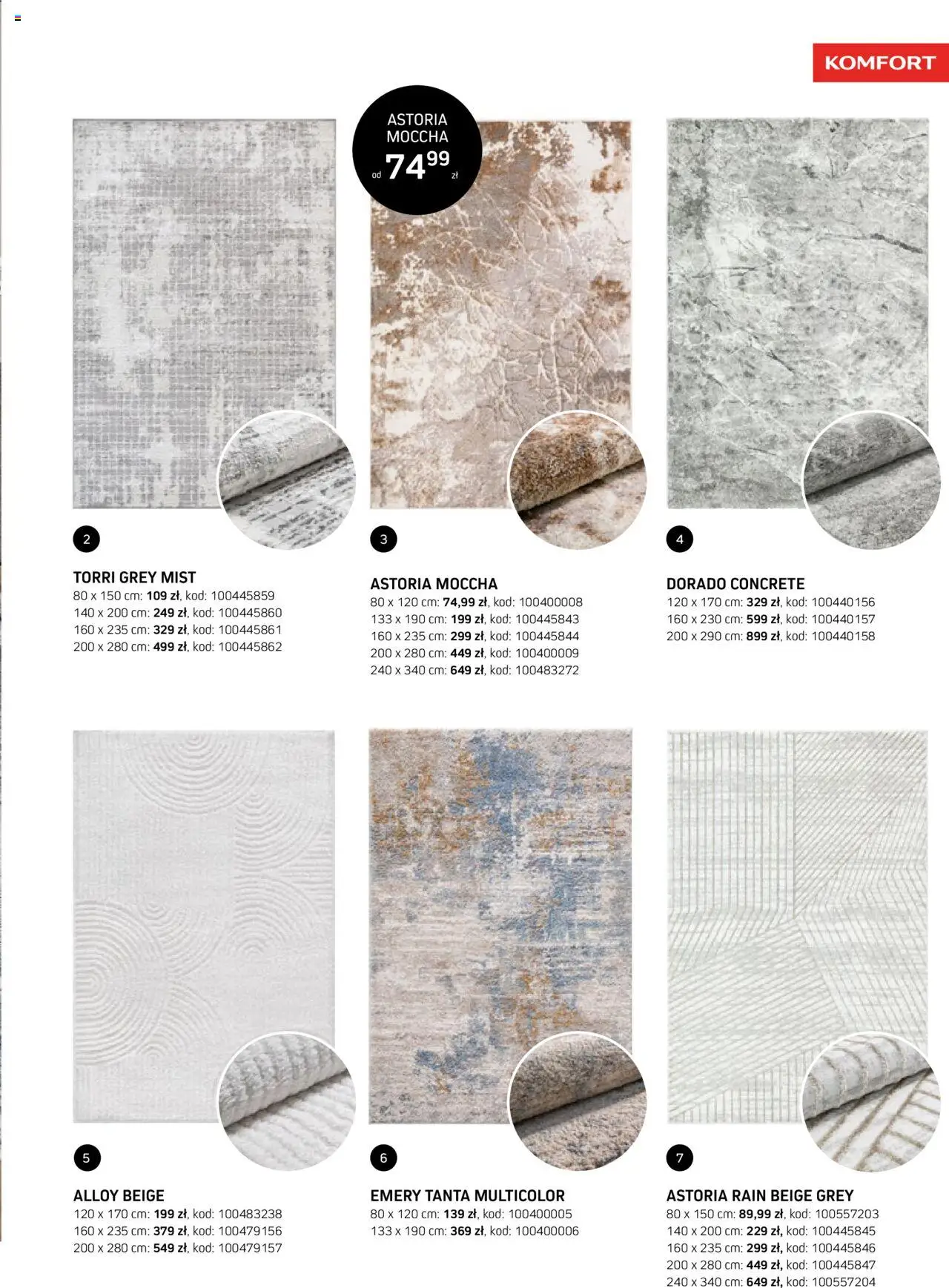 Komfort Gazetka - Katalog Dywanów od 15.10.2025 | Strona: 49