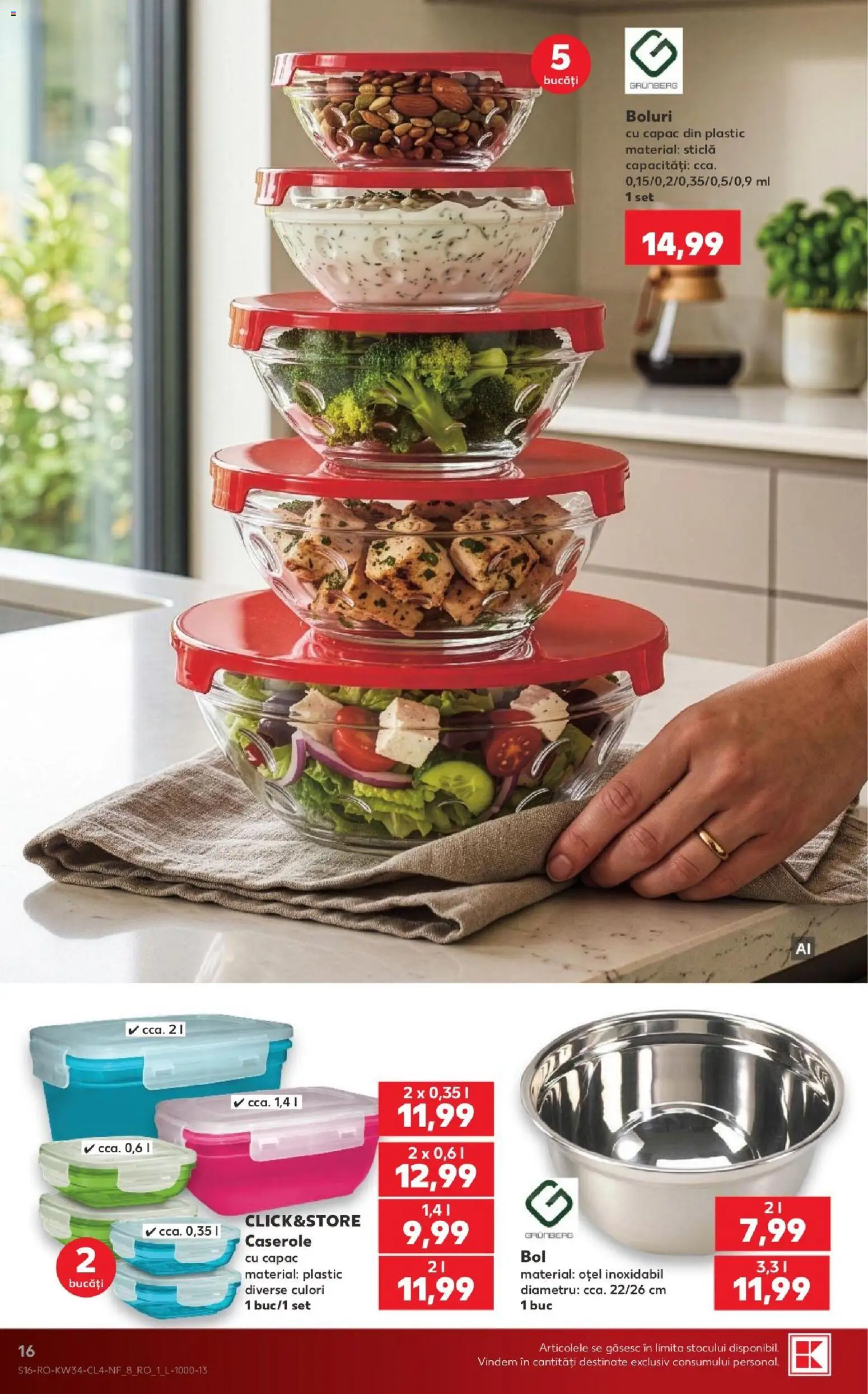Noul catalog Kaufland – valabil de la 19.08.2026 | Pagină: 16 | Produse: Caserole