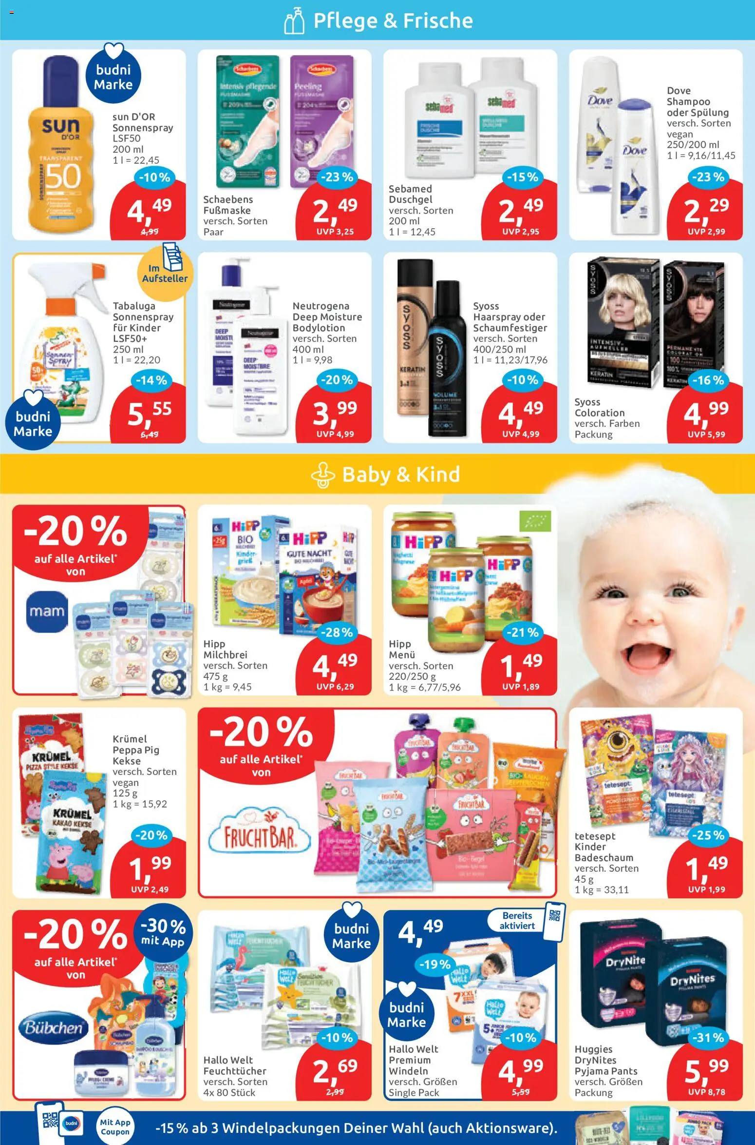 Budni Prospekt – gültig ab 08.06.2026 | Seite: 3 | Produkte: Shampoo, Peeling, Pyjama, Pizza