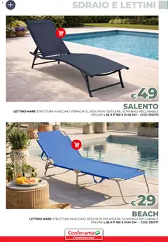 Anteprima del volantino Conforama volantino Giardino valido a partire dal 19/03/2026 | Pagina: 75 | Prodotti: Sdraio, Lettino