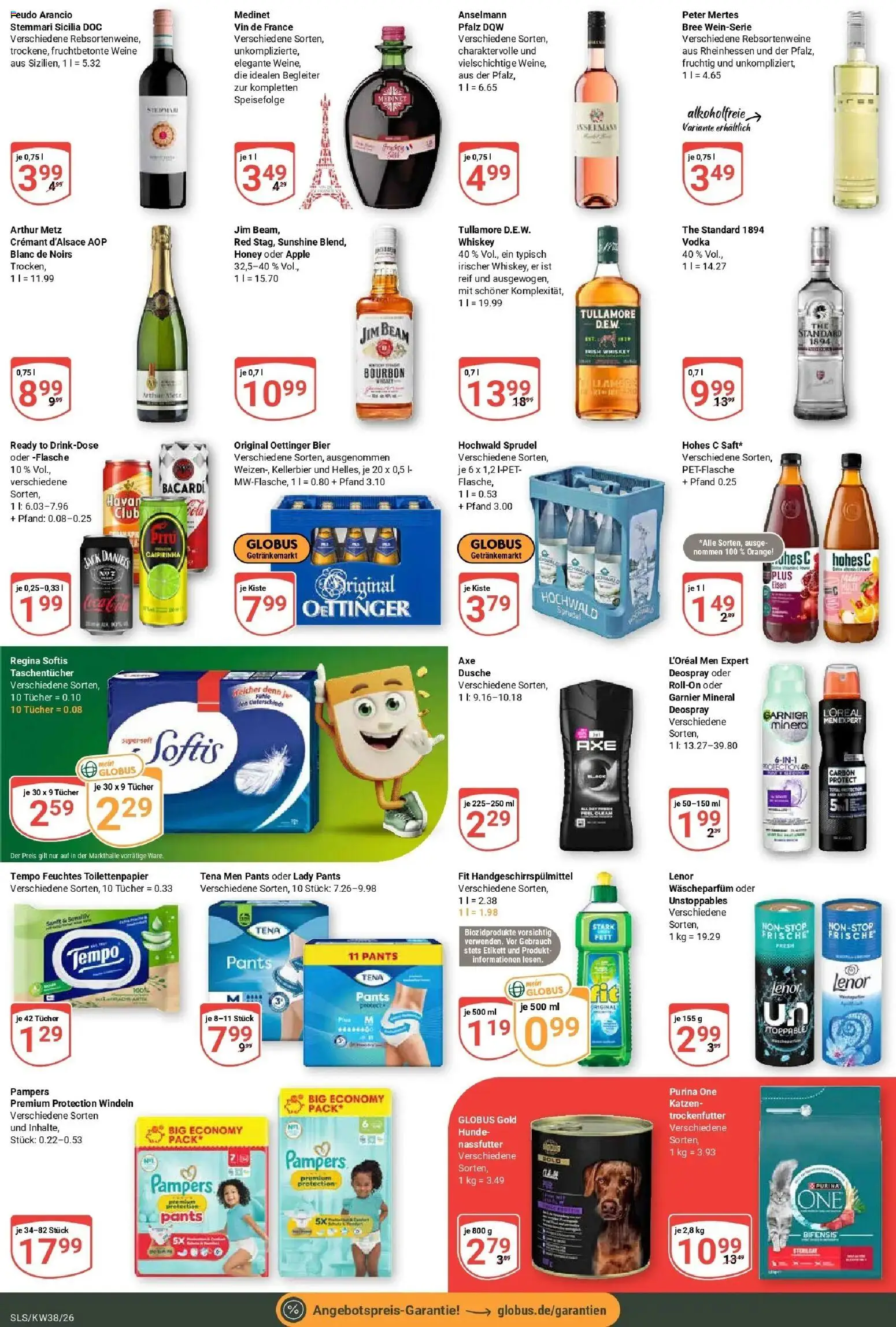 Globus Prospekt Saarlouis (ab 14.09.2026) » Angebote online | Seite: 3 | Produkte: Bacardi, Apple, Hohes c, Whiskey