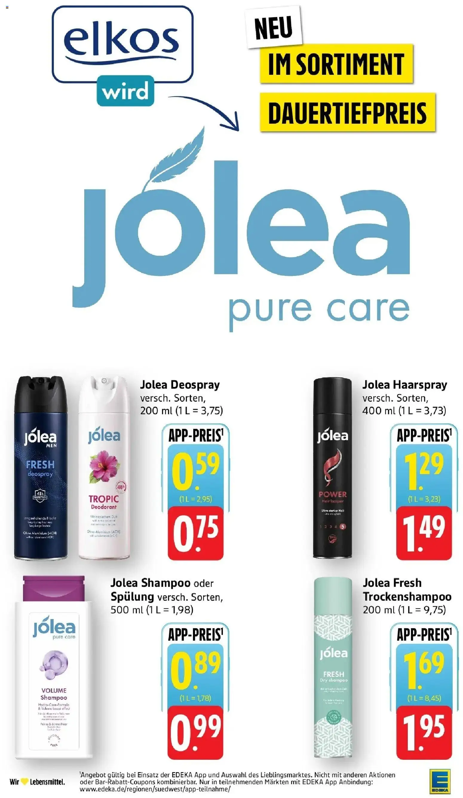 Edeka Prospekt Reutlingen (ab 12.10.2026) » Angebote Online | Seite: 43 | Produkte: Shampoo, Spülung, Haarspray, Deospray