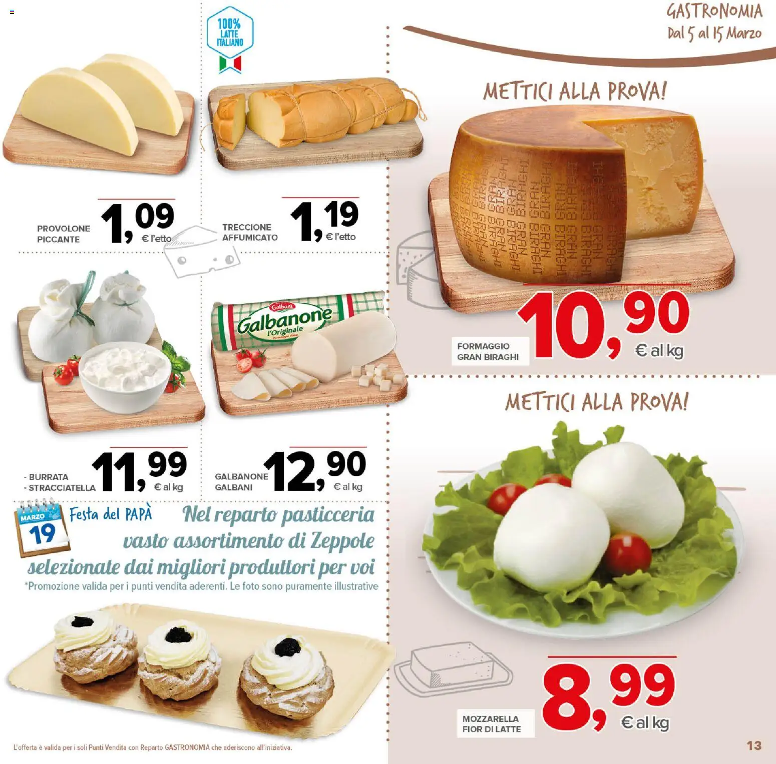 Volantino Todis del 05.03.2026 | Pagina: 13 | Prodotti: Latte, Formaggio, Burrata, Stracciatella
