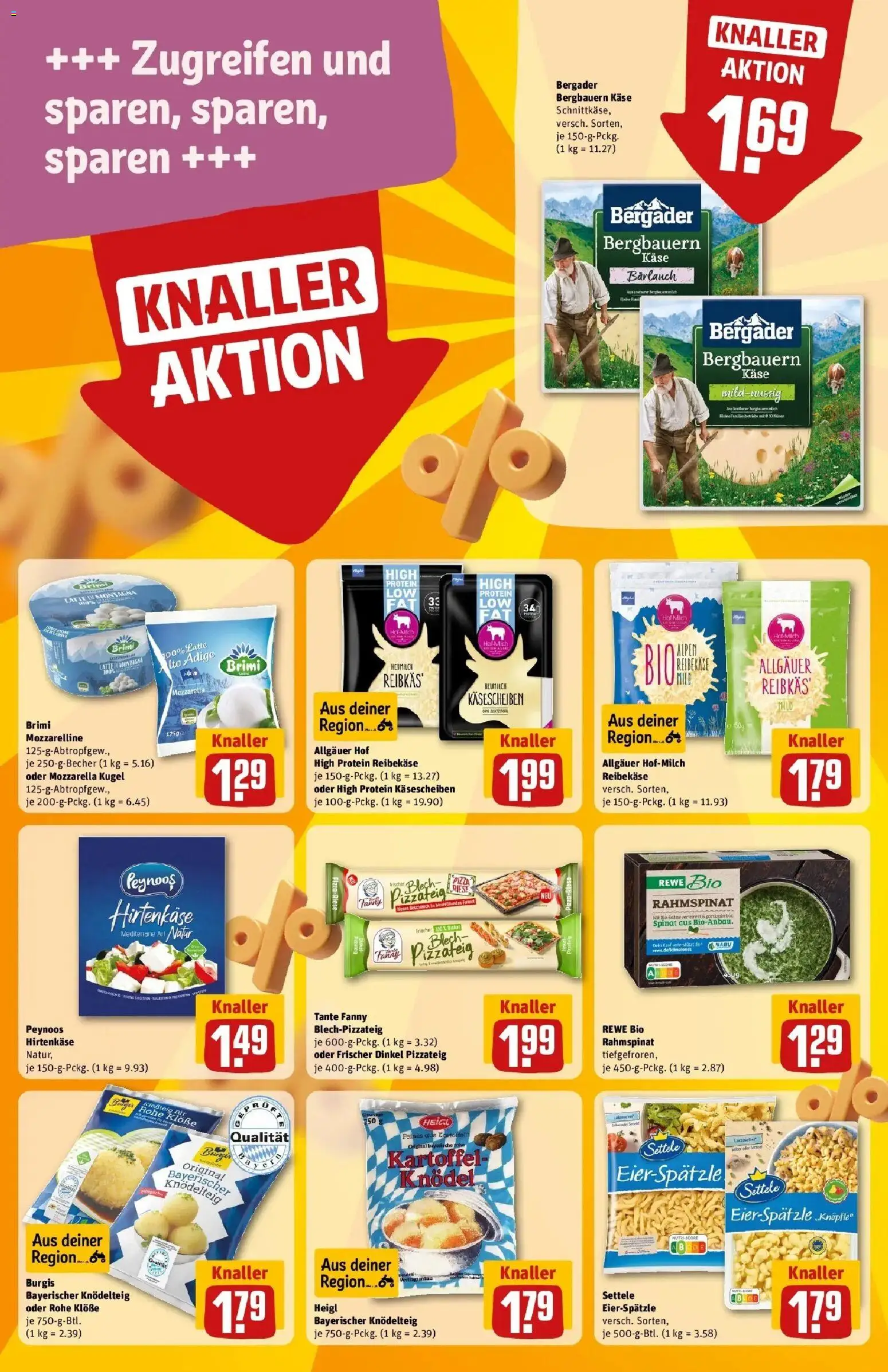 REWE Prospekt ab 26.10.2026 zum Blättern » Angebote | Seite: 17 | Produkte: Käse, Mozzarella, Pizza, Reibekase