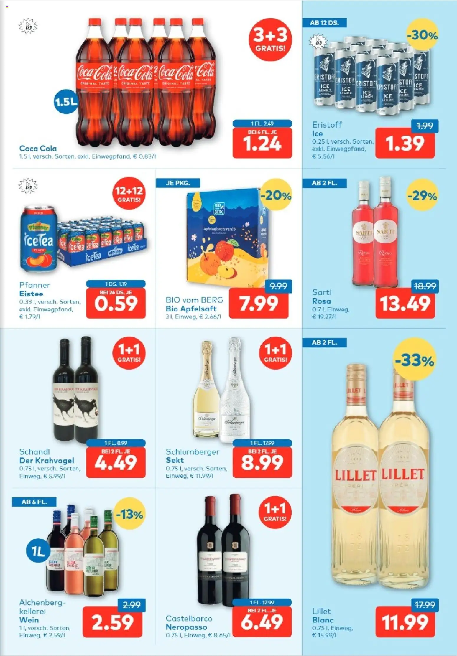 T&G Tirol gültig ab 21.05.2026 | Seite: 7 | Produkte: Planche de surf, Wein