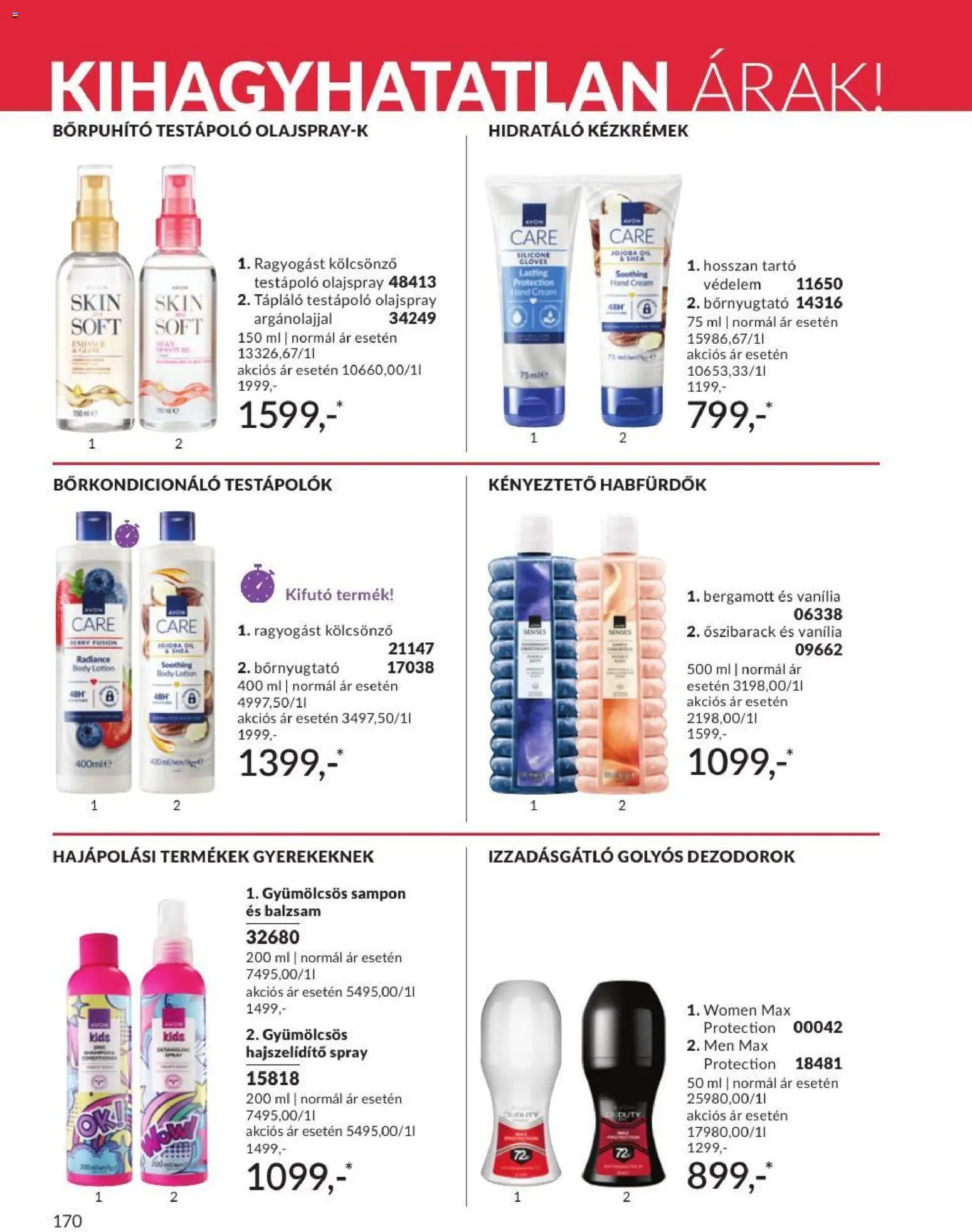 Avon akciós ujság - amely érvényes a következő dátumtól: 2026.08.01. | Oldal: 168