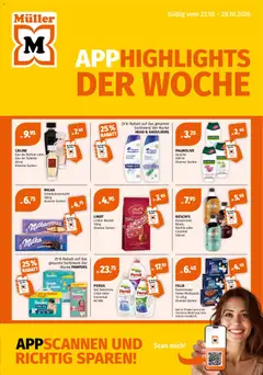 Müller aktionen App Highlights der Woche ab 22.10.2026 gültig