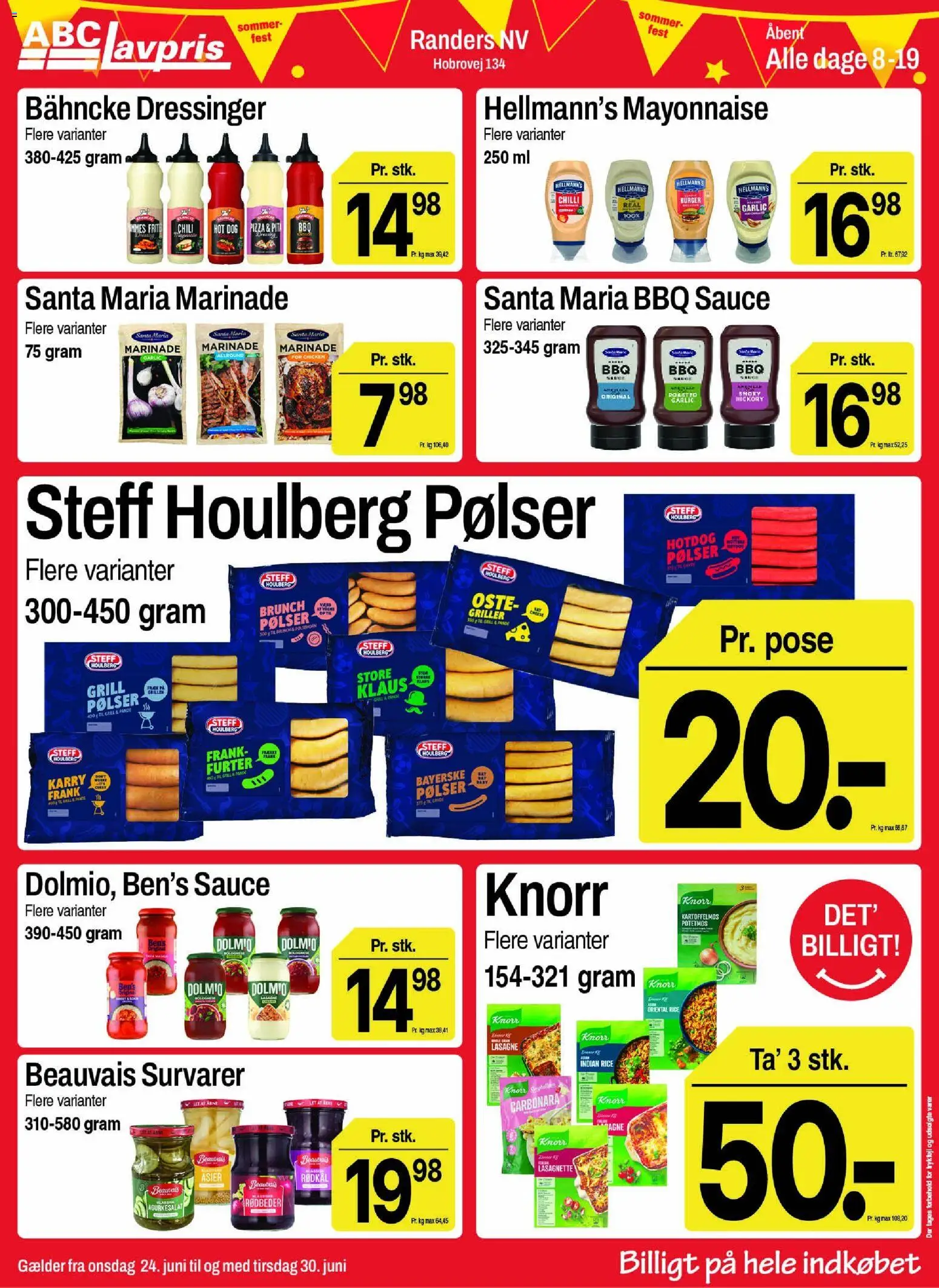 Abc Lavpris tilbudsavis – gyldig fra 24/06/2026 | Side: 6 | Produkter: Karry, Rødkål, Grill, Asier