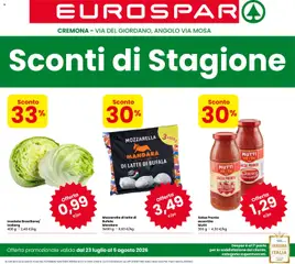 Anteprima del volantino Eurospar volantino Cremona valido a partire dal 23/07/2026