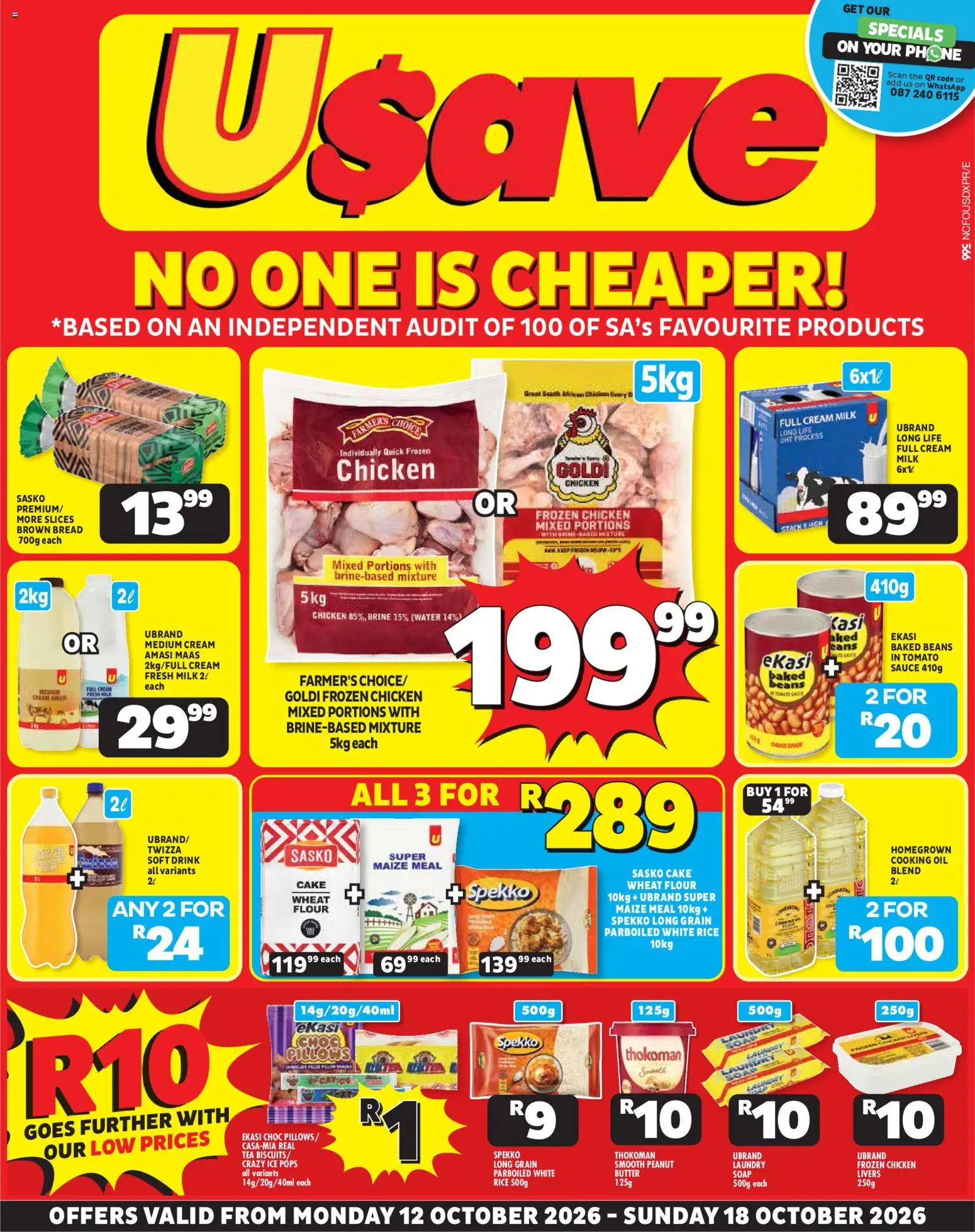 Usave Monday, October 12 Fresh Picks
