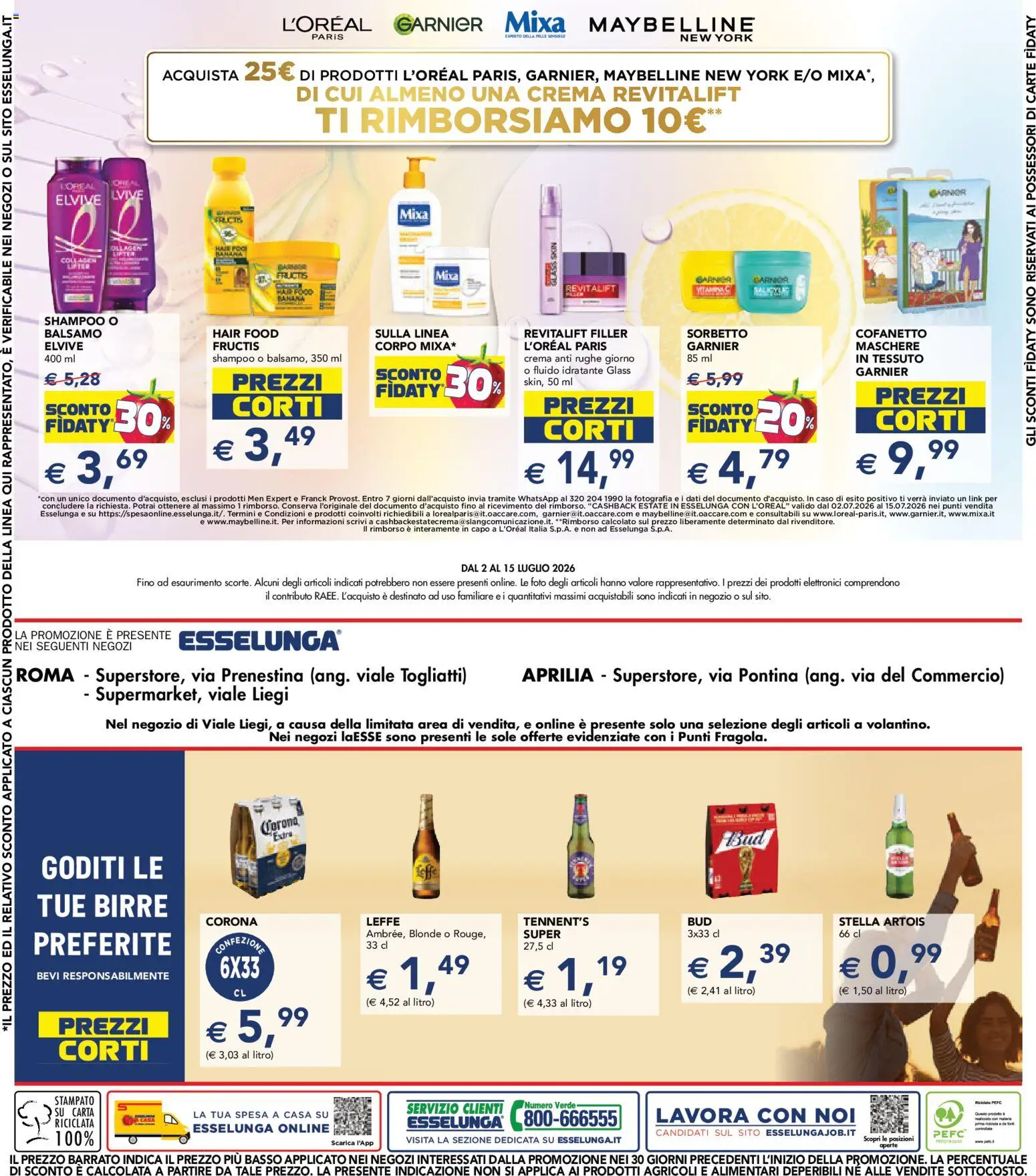 Volantino Esselunga S del 02/07/2026 | Pagina: 27 | Prodotti: Shampoo, Balsamo, Crema, Sorbetto