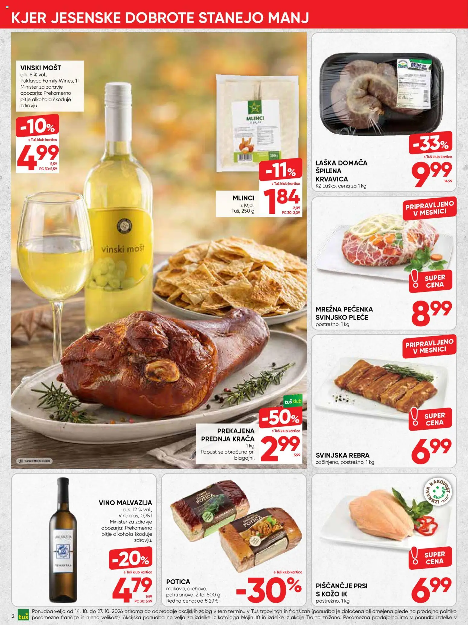 Novi Tuš katalog ponudbe – veljaven od 14.10.2026 | Stran: 2