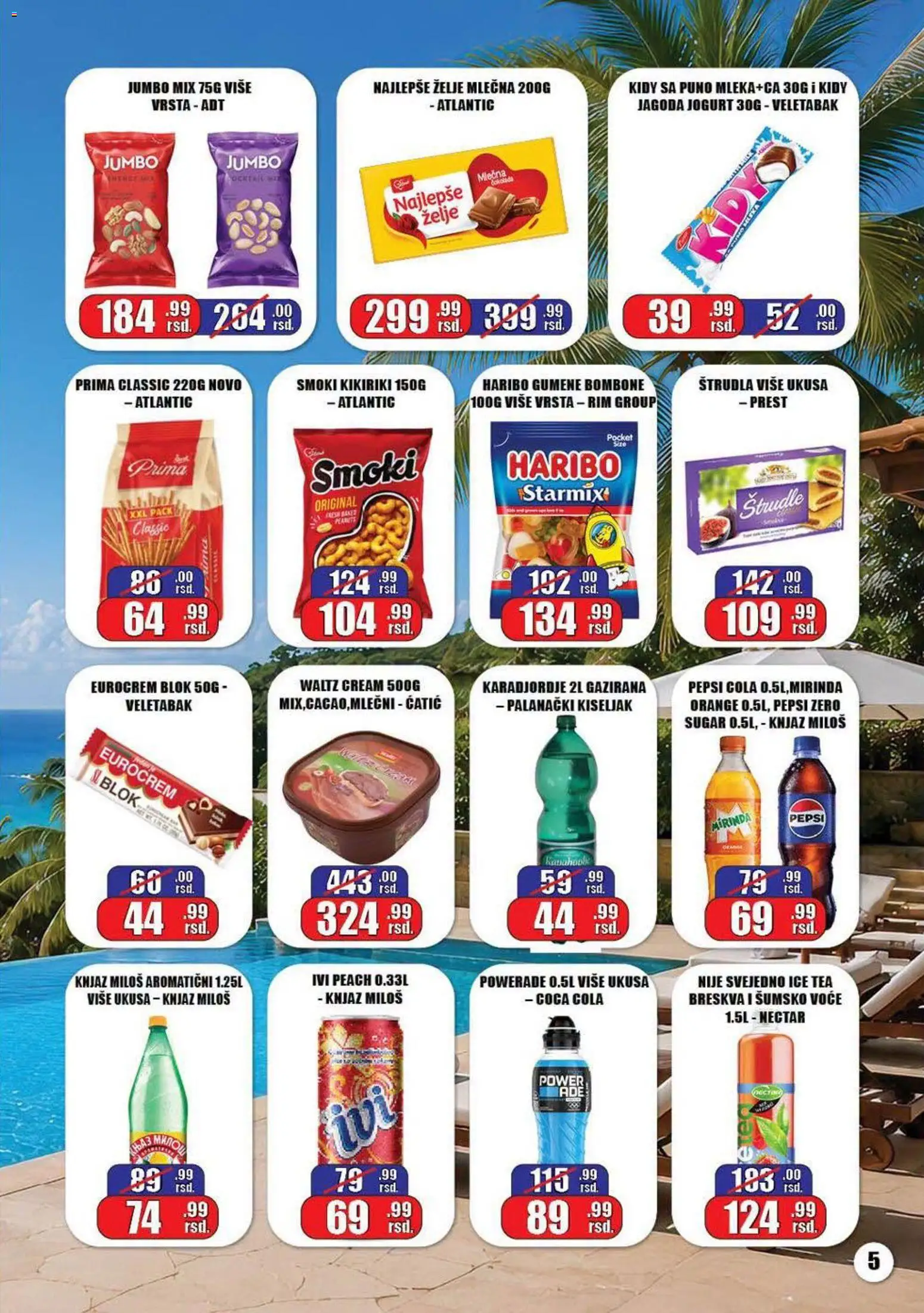 Gala MARKET katalog - važi od 05.08.2026 | Strana: 5 | Proizvode: Voće, Pepsi Zero, Gumene bombone, Jogurt