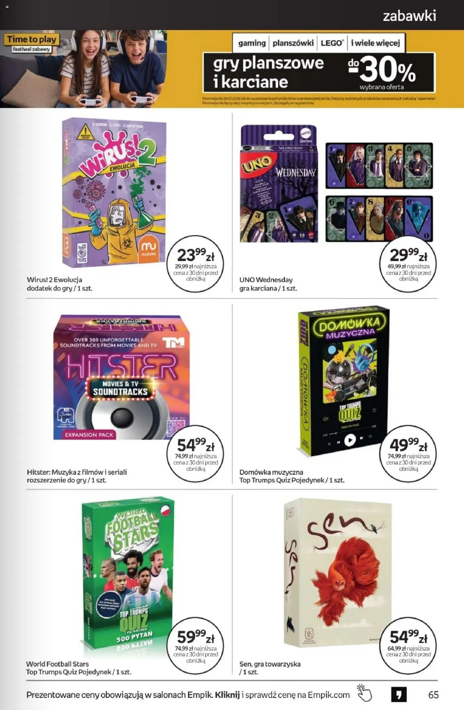 Empik promocje od 15.07.2026 | Strona: 65 | Produkty: Top, Gra, Lego, Gry