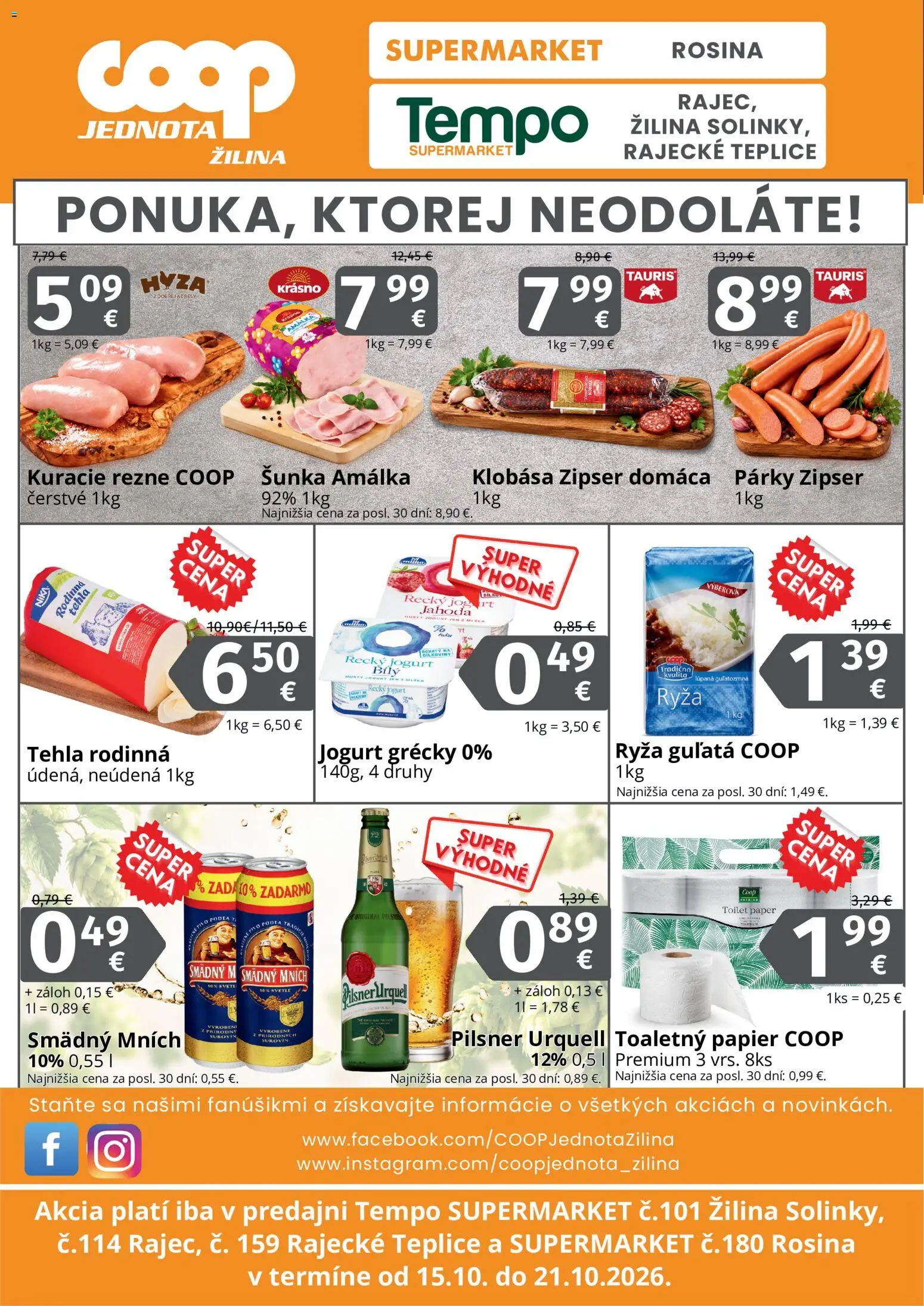 Nové COOP Jednota akcie – leták je platný od 15.10.2026 | Strana: 2