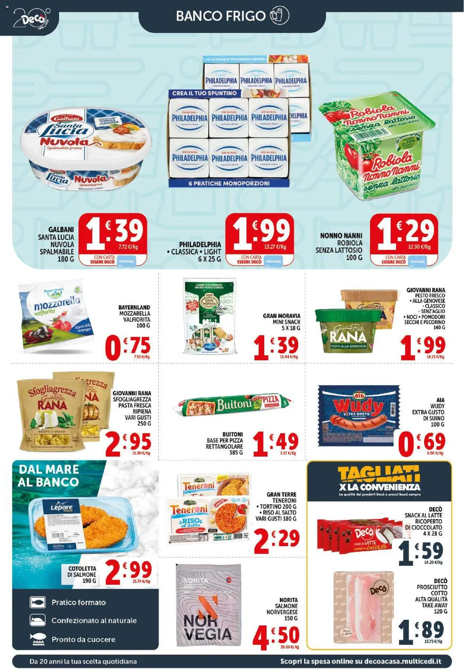 Volantino Decò del 29.05.2026 | Pagina: 12 | Prodotti: Pizza, Salmone, Pesto, Pecorino