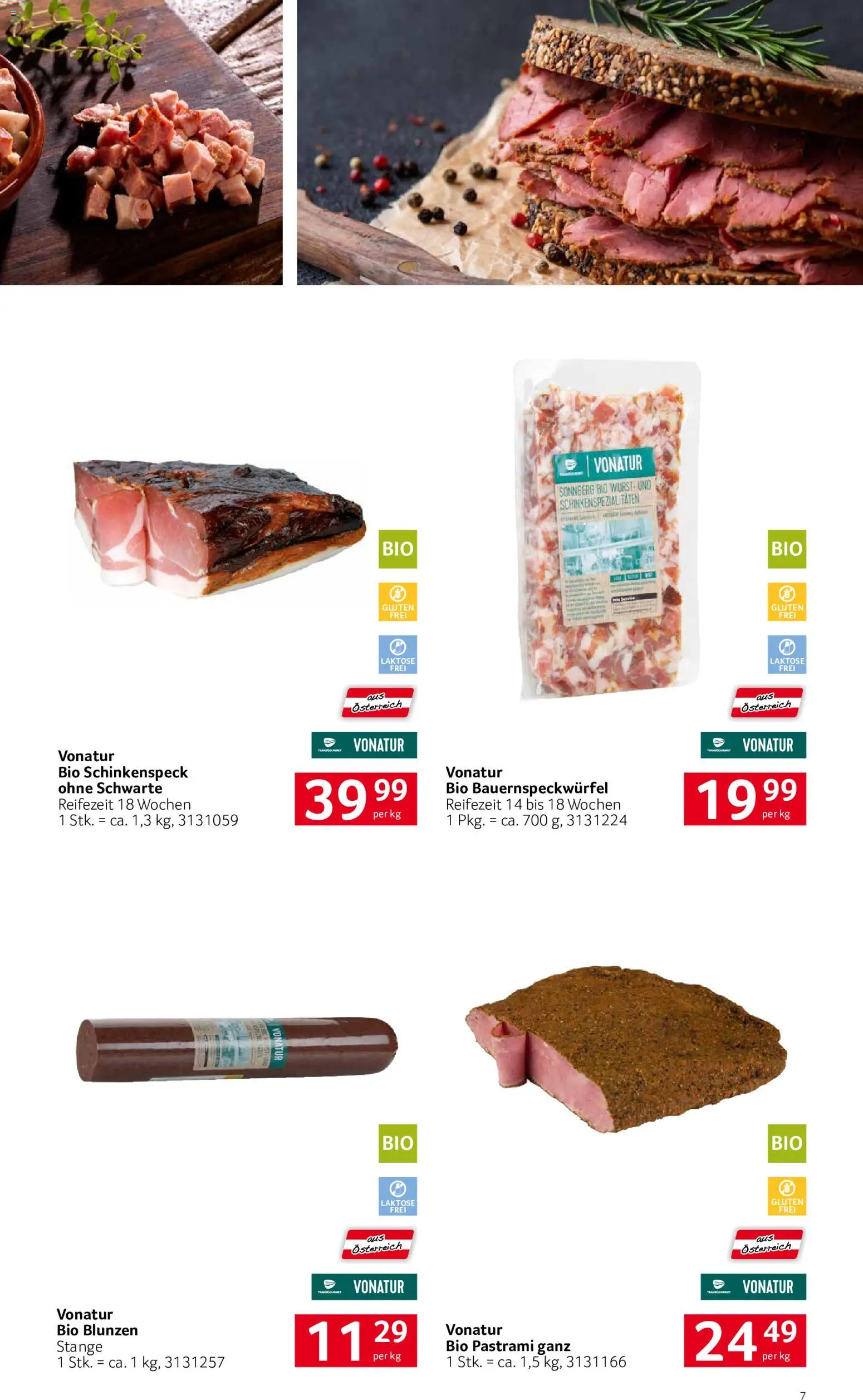 Transgourmet Genuss mit Herkunft gültig ab 20.07.2026 | Seite: 7 | Produkte: Wurst