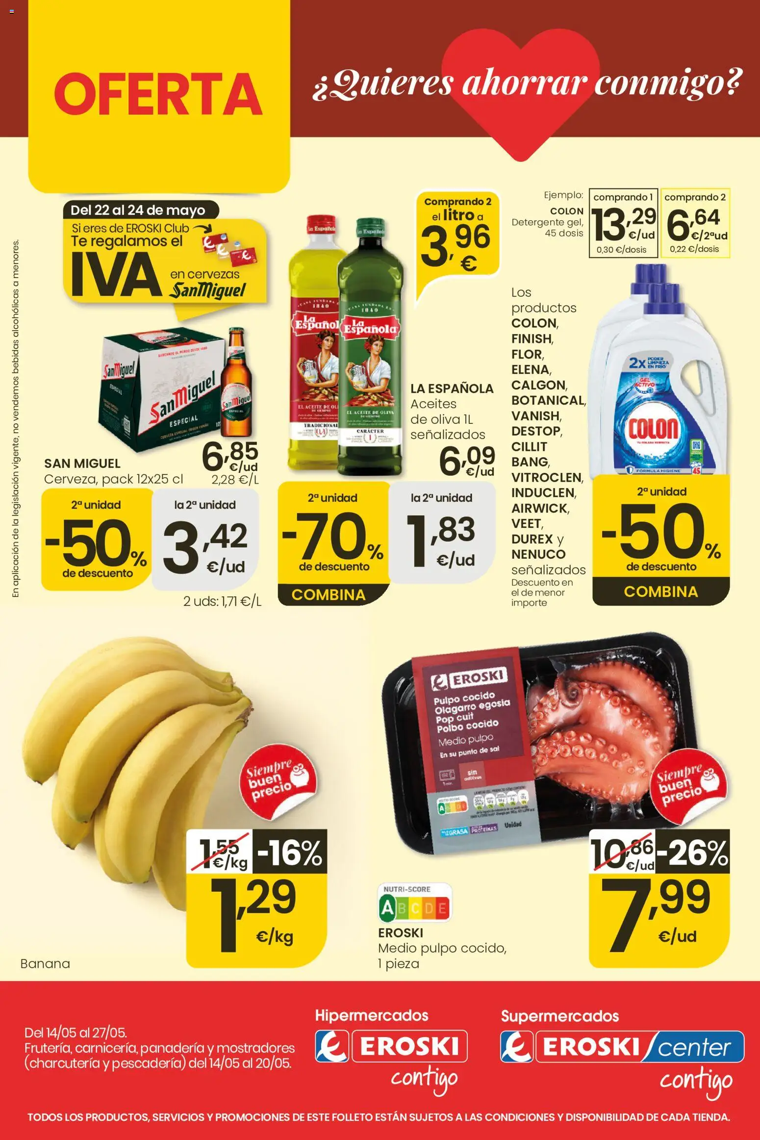 Eroski Quieres ahorrar conmigo │ válido desde el 14.05.2026 | Página: 1