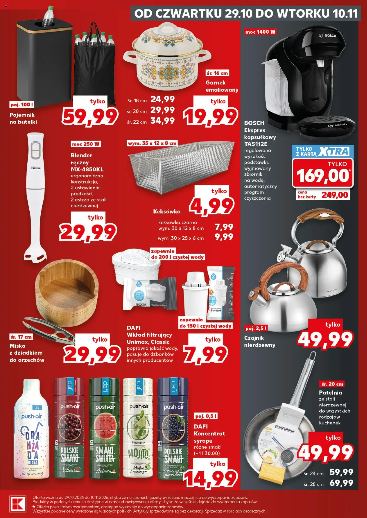 Kaufland Polsko leták - Mocny start od 02.11.2026 | Strana: 33 | Produkty: Nápoje, Miska, Karty, Alkohol