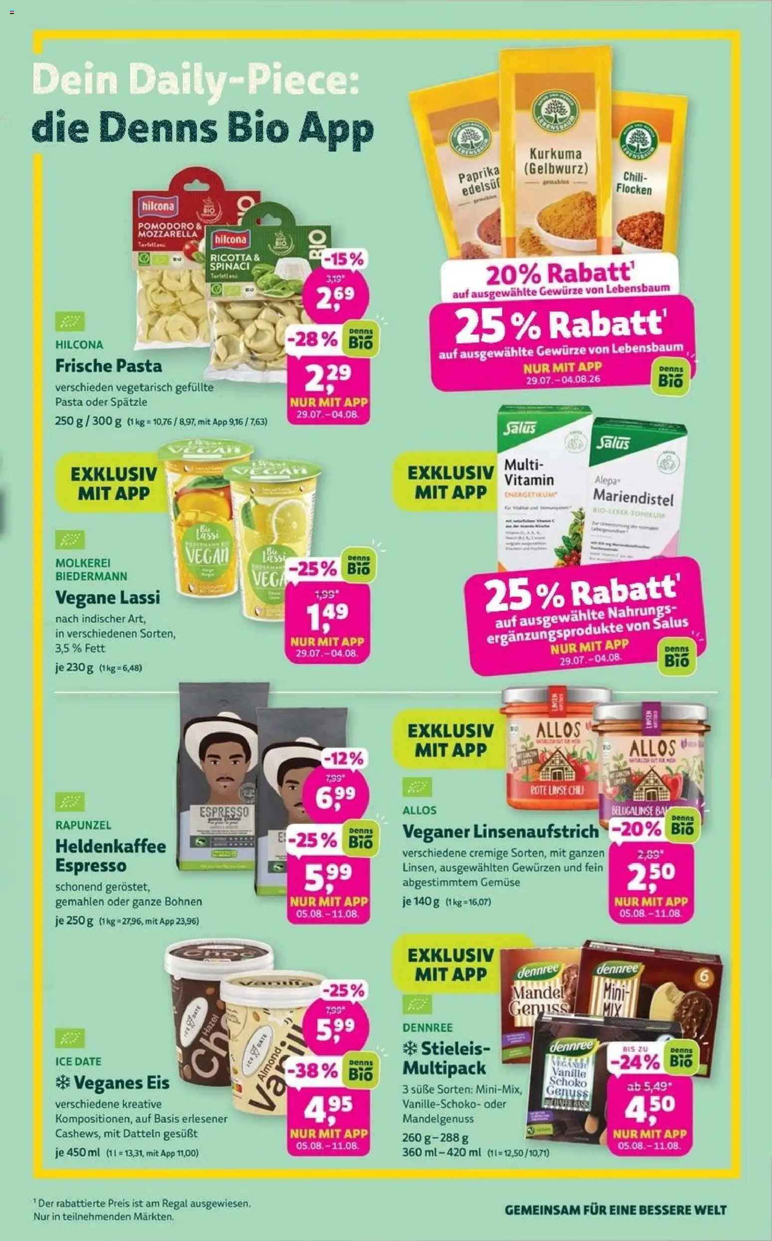 BioMarkt Prospekt – gültig ab 29.07.2026 | Seite: 3 | Produkte: Regal, Gewürze, Gemüse, Pasta