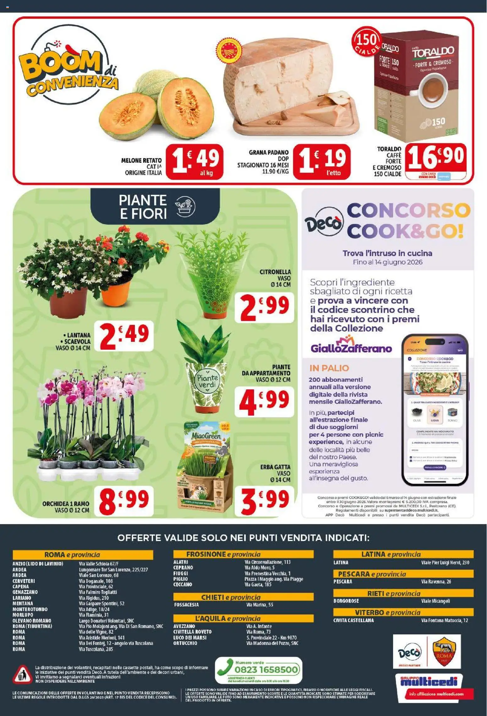 Volantino Decò del 29.05.2026 | Pagina: 20 | Prodotti: Caffè, Olive, Grana Padano, Orchidea