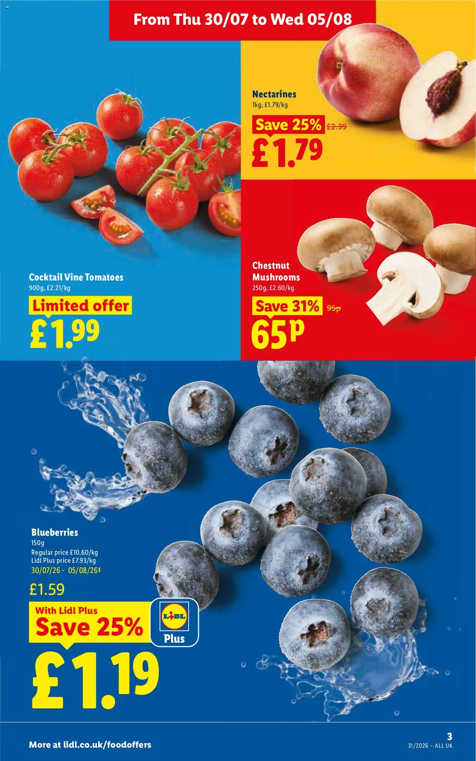 {H1} | Page: 3 | Products: Tomatoes, Blueberries, Mushrooms