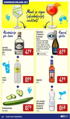 Aldi folder - Buiten eten - Voorbeeld van een folder van Aldi, geldig van 01.06.2026 | Pagina: 48 | Producten: Komkommer, Szívsonka, Panini kenyér, Alcohol