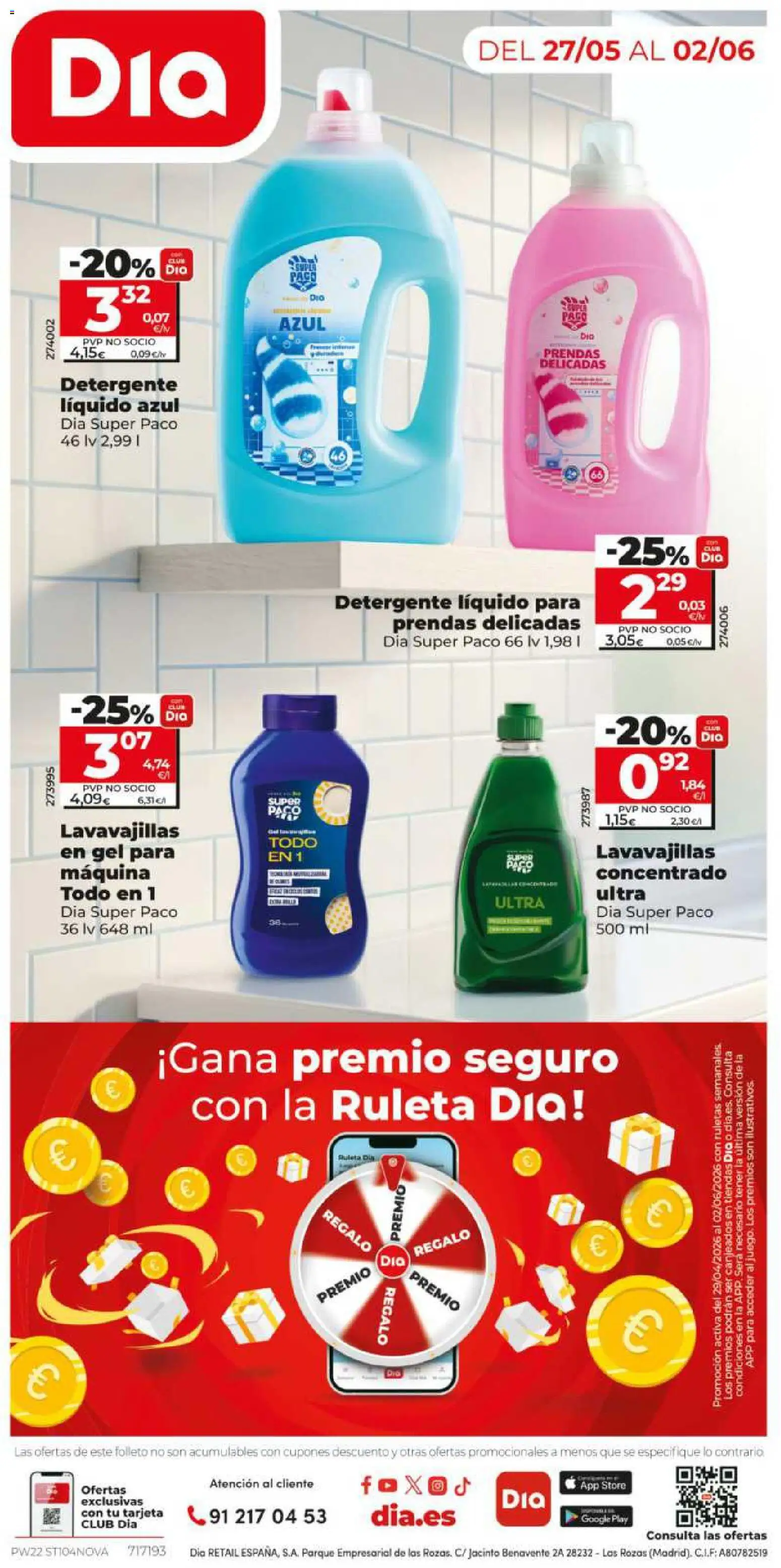 Dia - folleto Market │ válido desde el 27.05.2026 | Página: 12 | Productos: Detergente, Detergente líquido, Lavavajillas