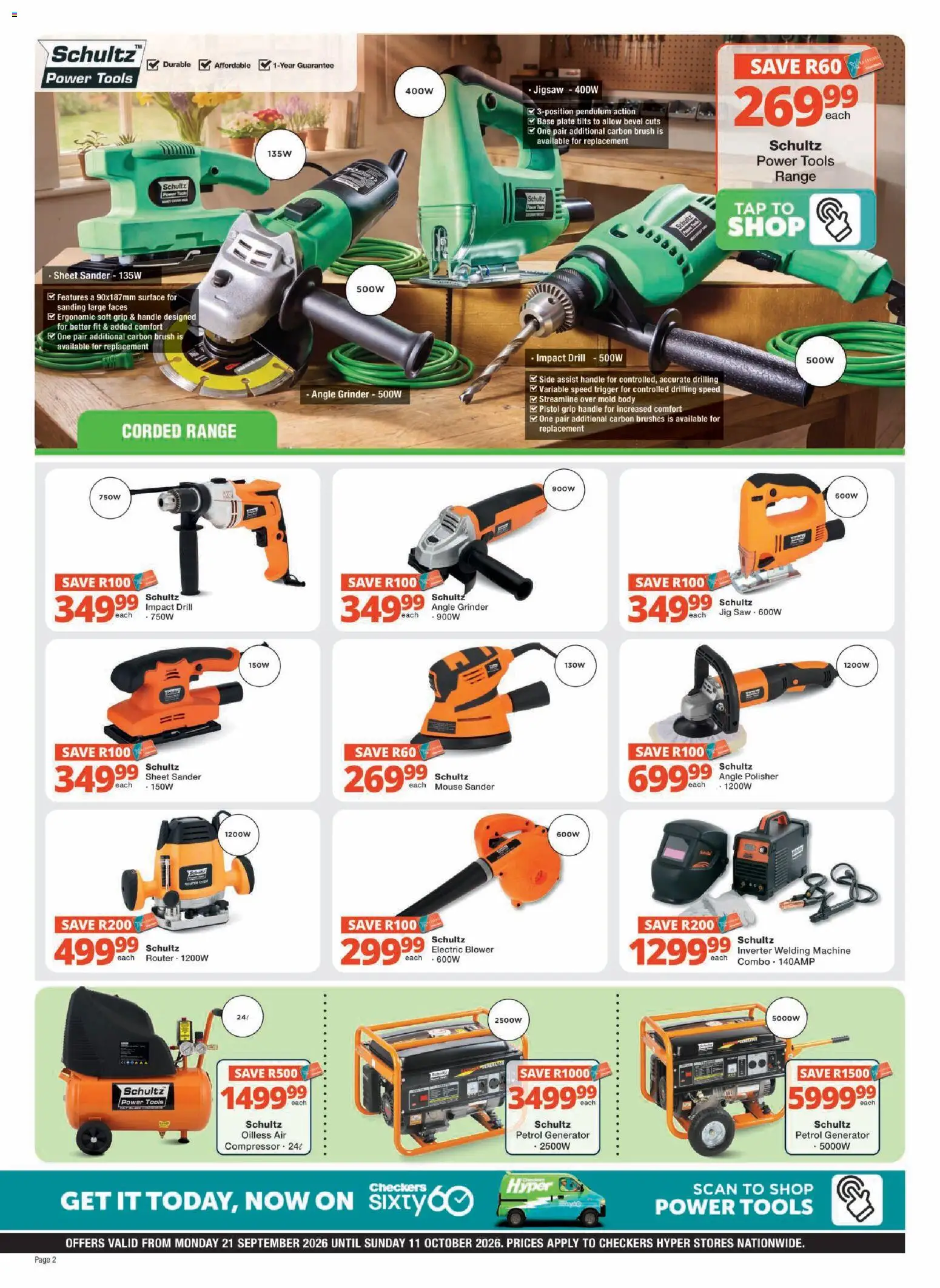 New Checkers catalogue – valid from 21/09/2026 | Page: 2 | Products: Router, Mouse, Brush, Tap
