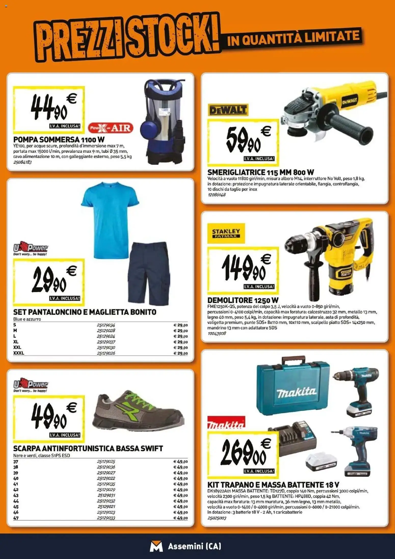 Volantino TECNOMAT del 23.04.2026 | Pagina: 18 | Prodotti: Maglietta, Smerigliatrice, Valigetta, Batterie