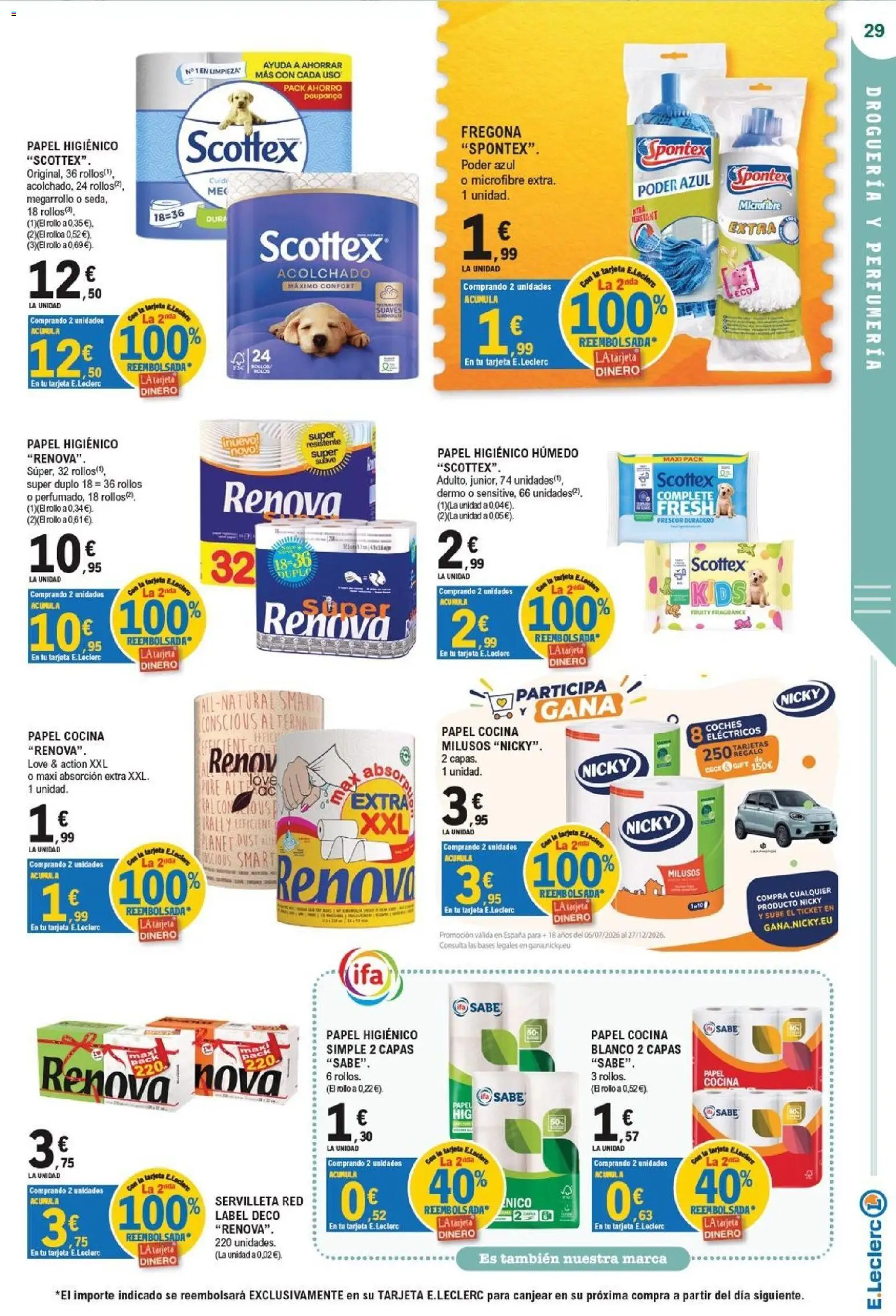 E.Leclerc - Ciudad Real │ válido desde el 07/10/2026 | Página: 29 | Productos: Papel higienico, Cocina