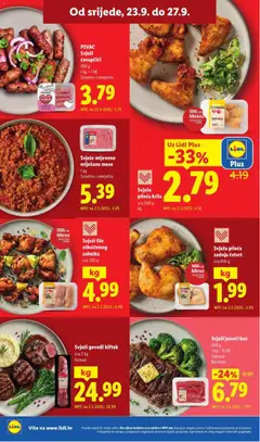 Lidl Katalog - Pregled kataloga iz trgovine Lidl, vrijedi od 21.09.2026 | Stranica: 46 | Proizvodi: Govedi biftek, Meso, Junetina, Svinjetina