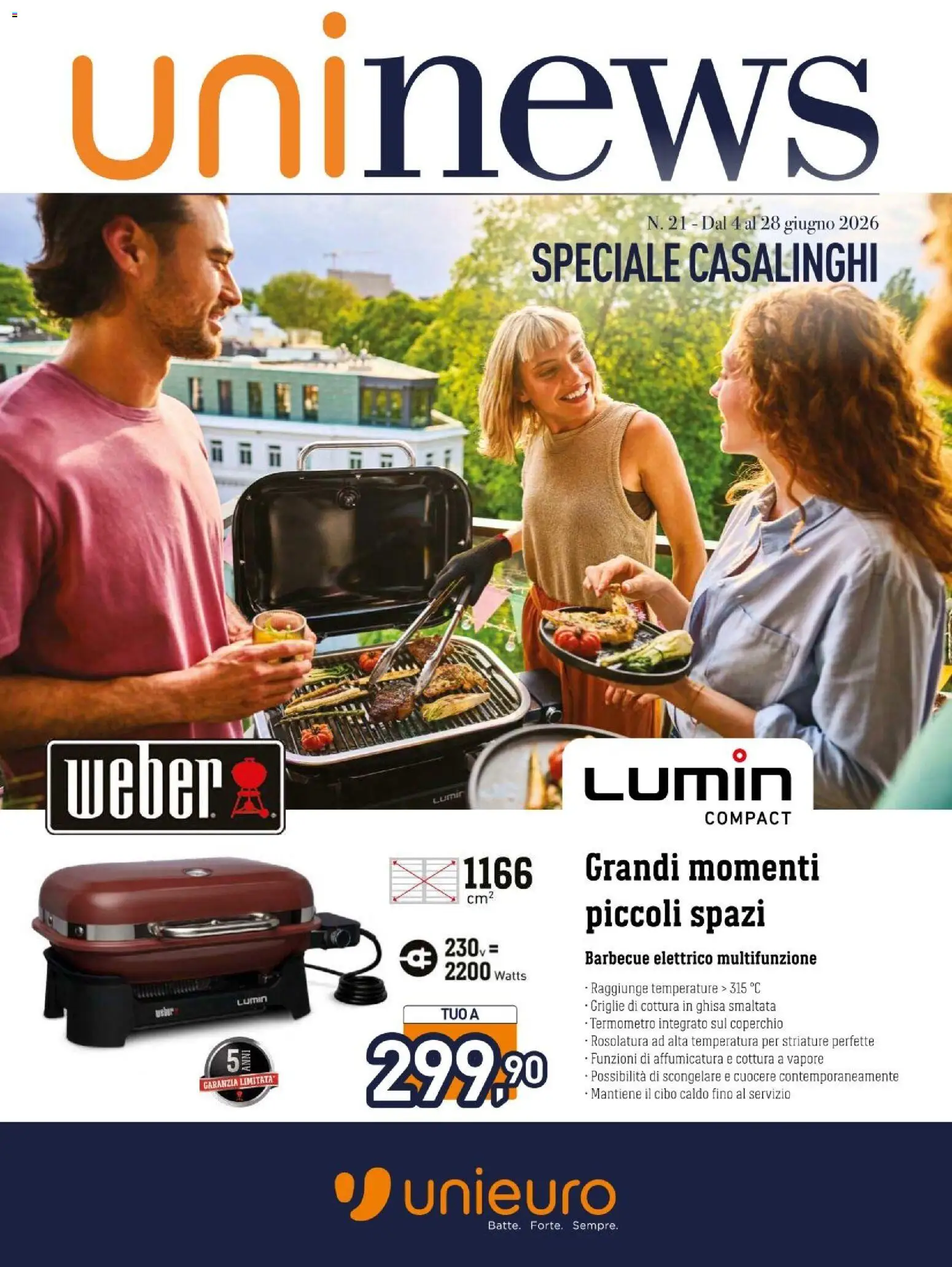 Volantino Unieuro del 04.06.2026 | Pagina: 1 | Prodotti: Barbecue, Termometro