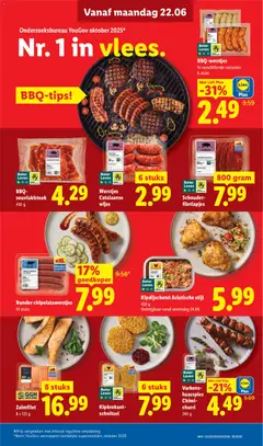 Zalmfilet, 8 x 125 g - Voorbeeld van een folder van Lidl, geldig van 22-06-2026 | Pagina: 10