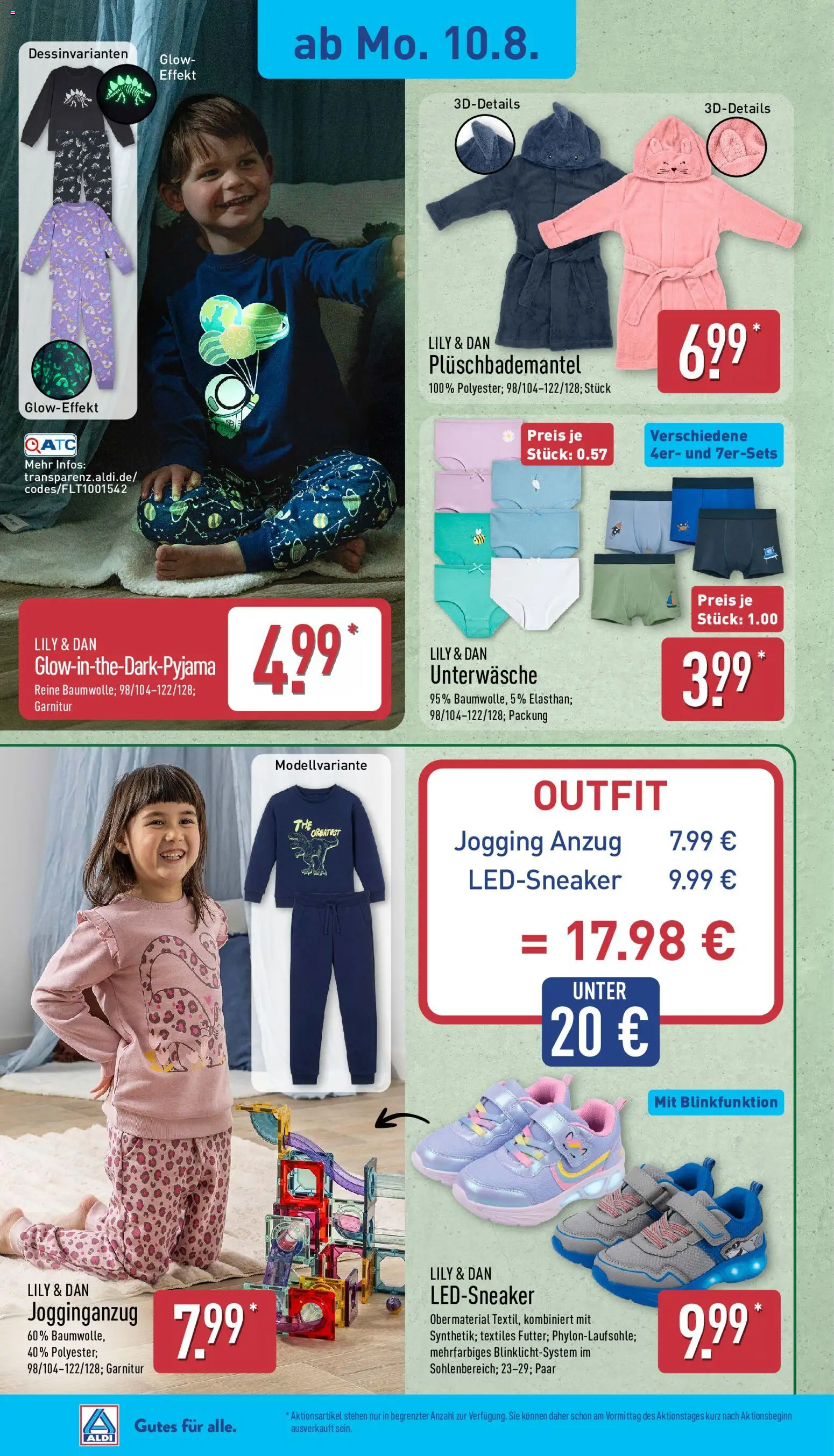 Aldi Prospekt – gültig ab 10.08.2026 | Seite: 16 | Produkte: Unterwäsche, Anzug