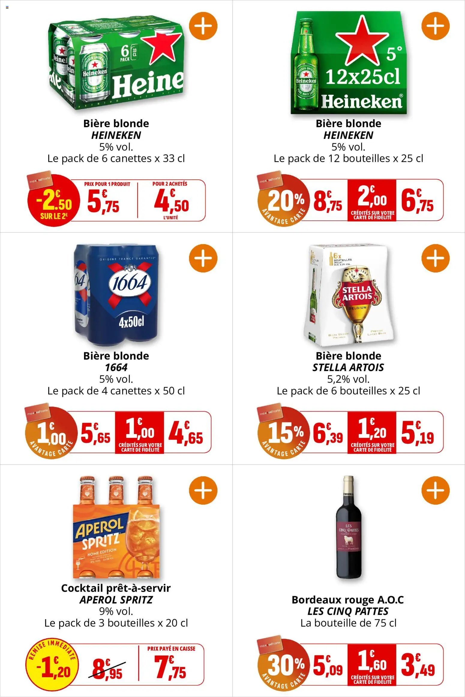 {H1} | Page: 17 | Produits: Biere blonde 1664, Bière blonde, Bière blonde Heineken, Bière