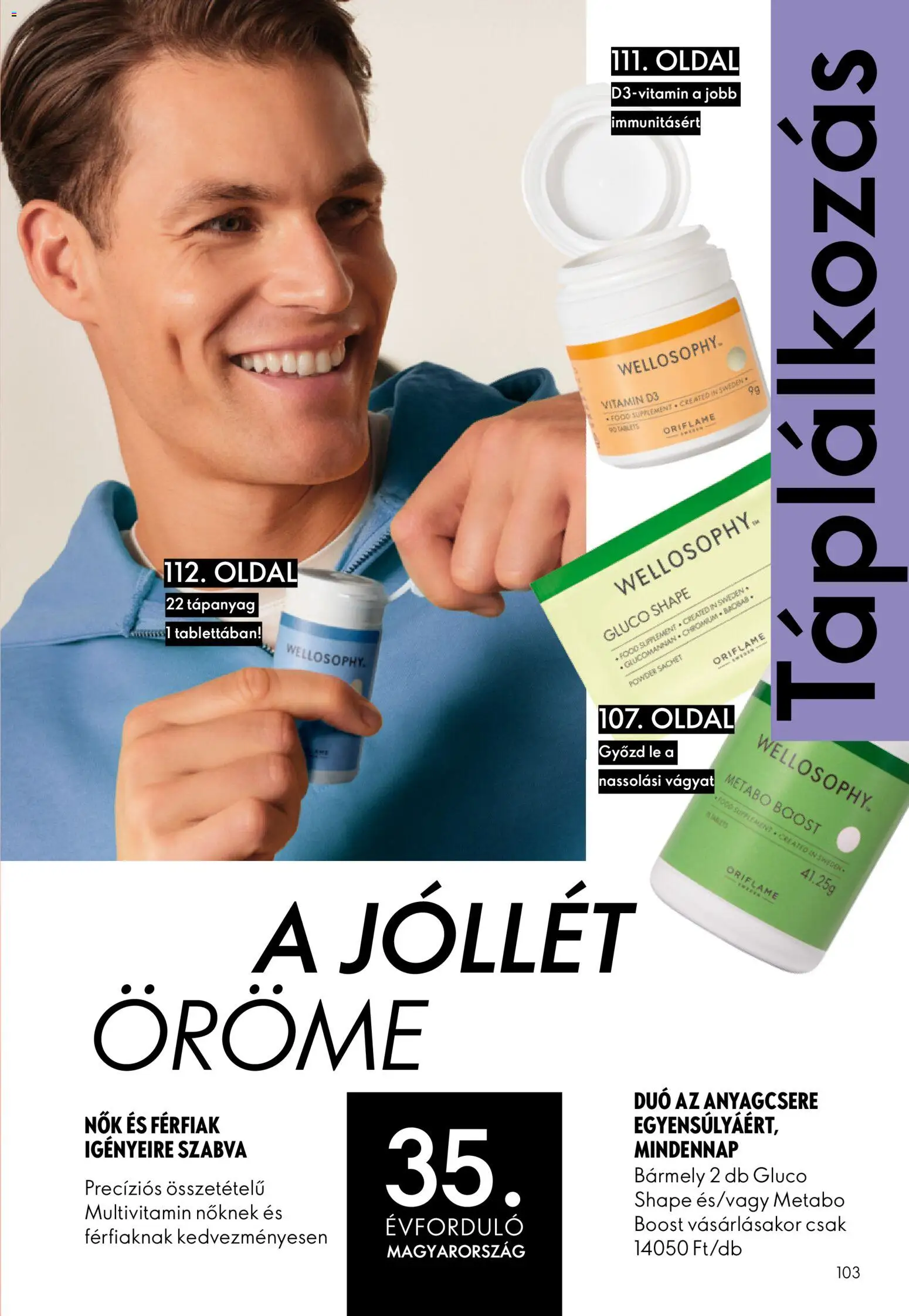 Oriflame akciós ujság - amely érvényes a következő dátumtól: 2026.07.29. | Oldal: 103