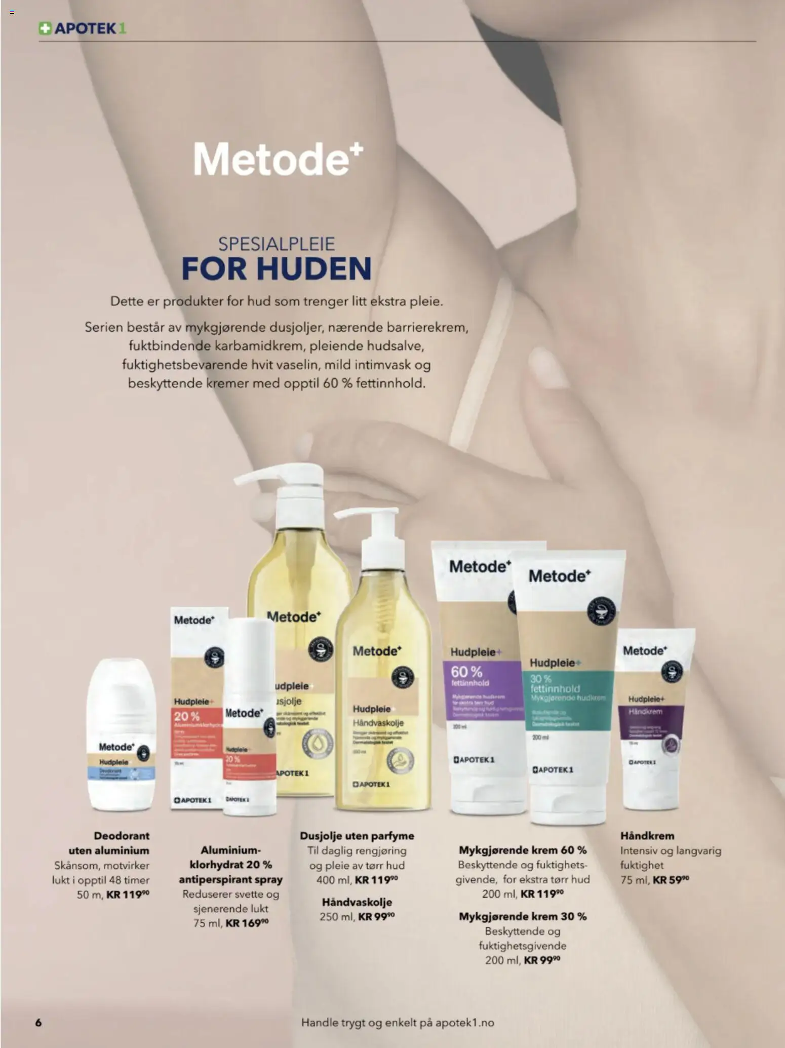 {H1} | Side: 6 | Produkter: Håndkrem, Antiperspirant, Krem, Parfyme
