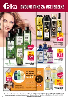 Mercator katalog akcije – veljaven od 09.06.2026 | Stran: 16 | Izdelki: Suhi šampon za lase, Sampon, Balzam za lase, Maska