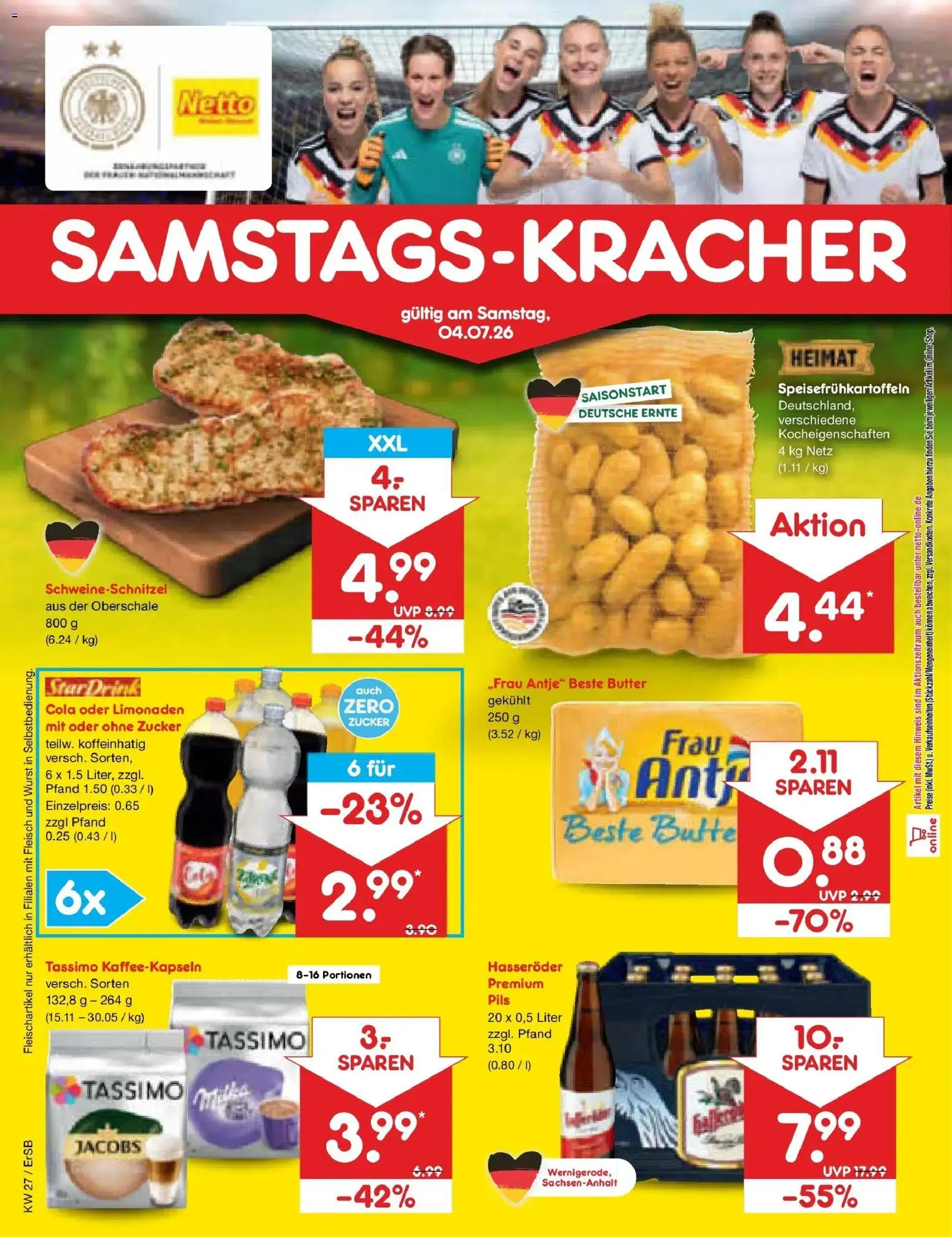 Netto Marken-Discount Prospekt Nordhausen – gültig ab 29.06.2026 | Seite: 68 | Produkte: Cola, Wurst, Fleisch, Tassimo