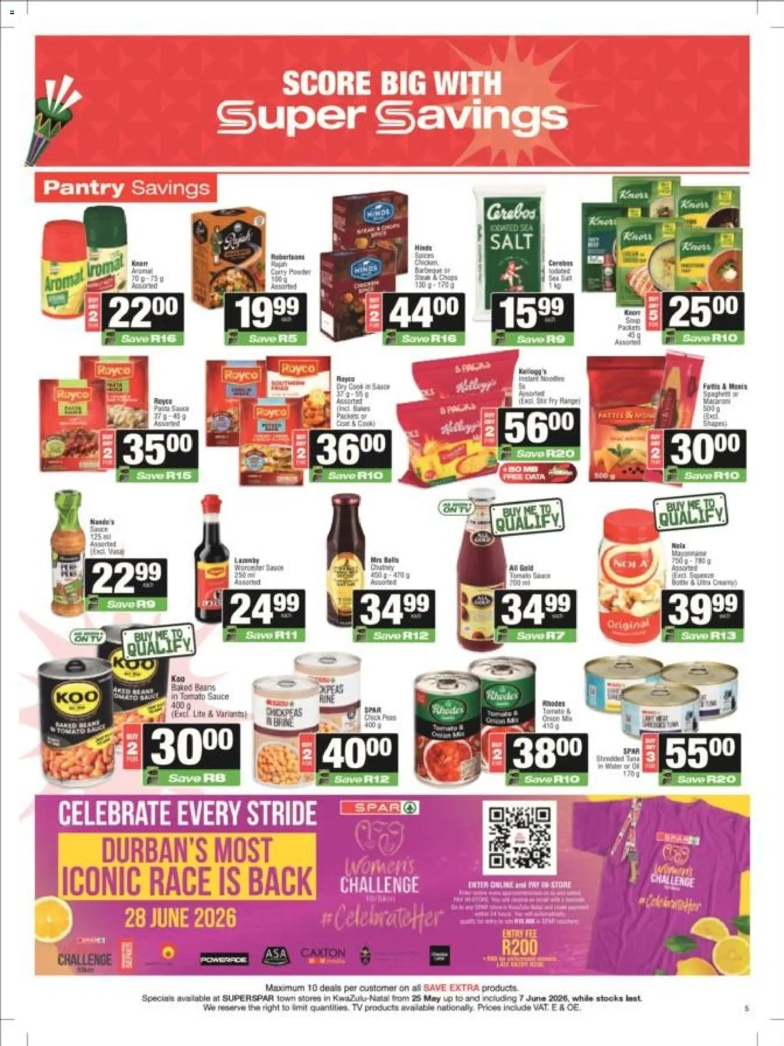 New Superspar catalogue – valid from 25.05.2026 | Page: 5 | Products: Tomato sauce, Soup, Water, Sauce