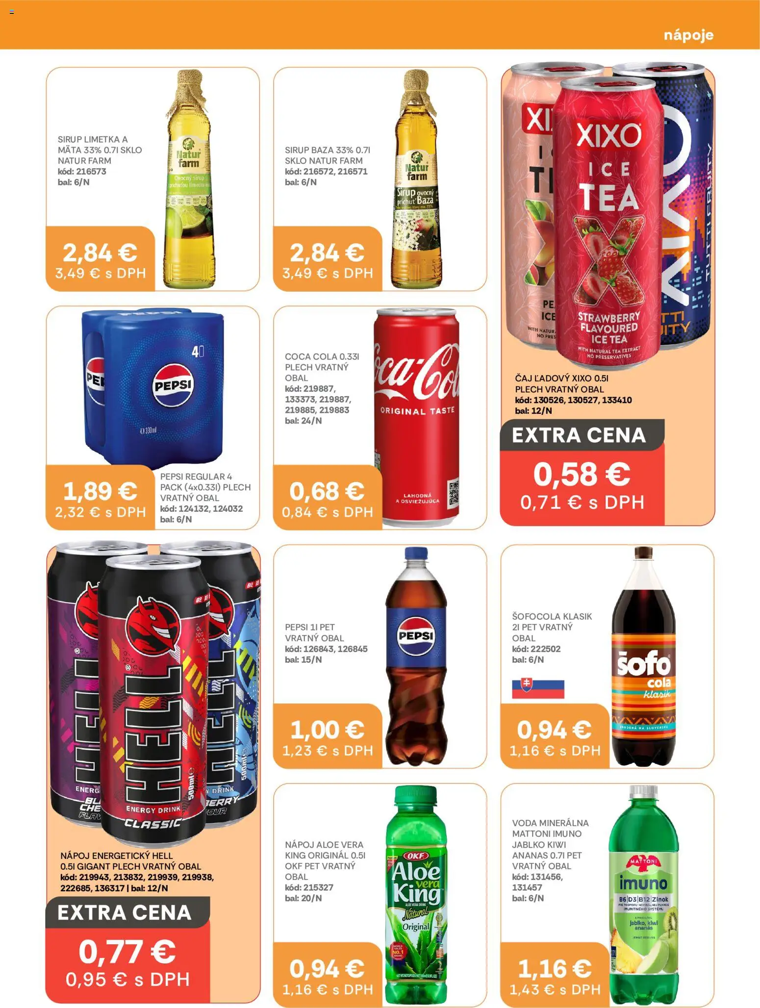 Nové Labaš akcie – leták je platný od 25.08.2026 | Strana: 23 | Produkty: Pás, Nápoje, Sirup, Voda