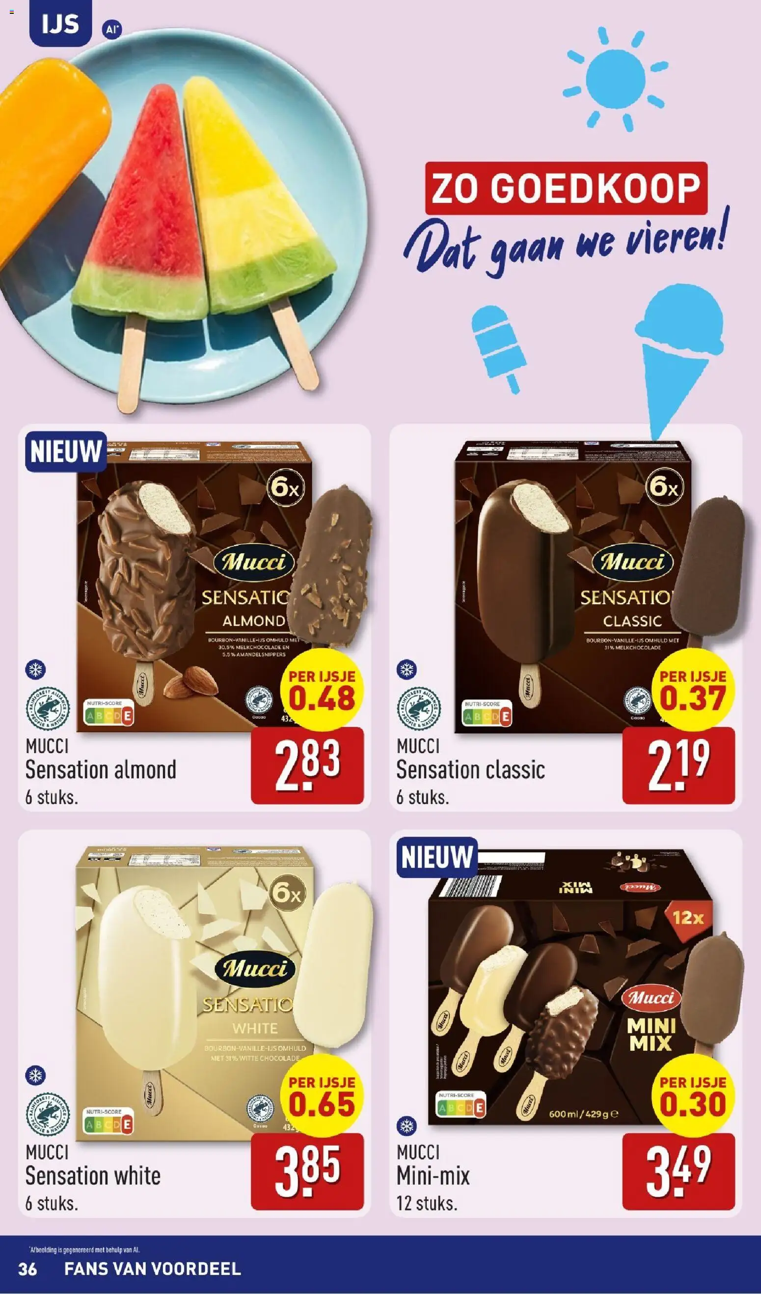 {H1} | Pagina: 36 | Producten: Chocolade, Ijsje