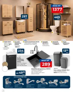 Pogląd oferty "Mrówka gazetka - Malbork" - ważna od 10.09.2026 | Strona: 6 | Produkty: Umywalka, Bateria, Szafka łazienkowa, Regał