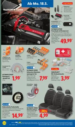Lidl Prospekt ab 18.05.2026 gültig | Seite: 40 | Produkte: Manometer, Smartphones, Powerbank