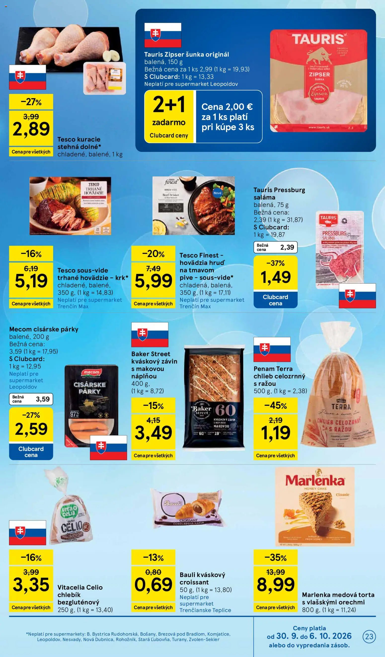 Nové Tesco akcie – leták je platný od 30.09.2026 | Strana: 23