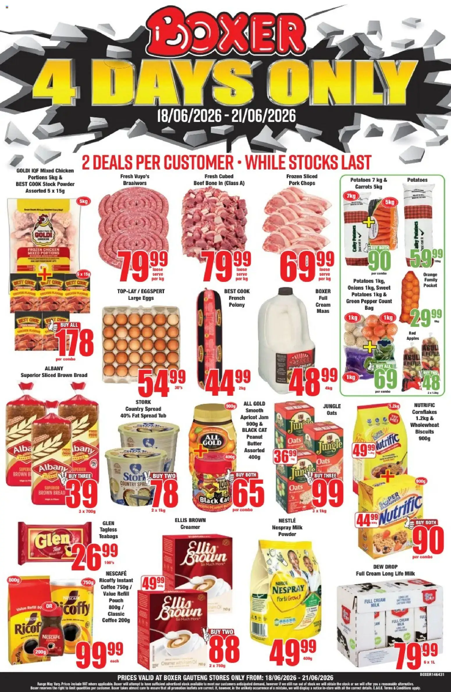 New Boxer catalogue – valid from 18.06.2026 | Page: 1 | Products: Biscuits, Coffee, Chicken, Stock
