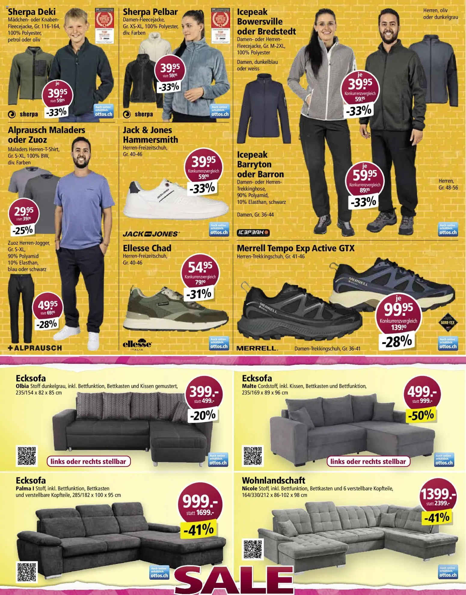 Otto's aktionen – gültig ab 11.08.2026 | Seite: 4 | Produkte: Kissen, Jacke, Ecksofa, Wohnlandschaft