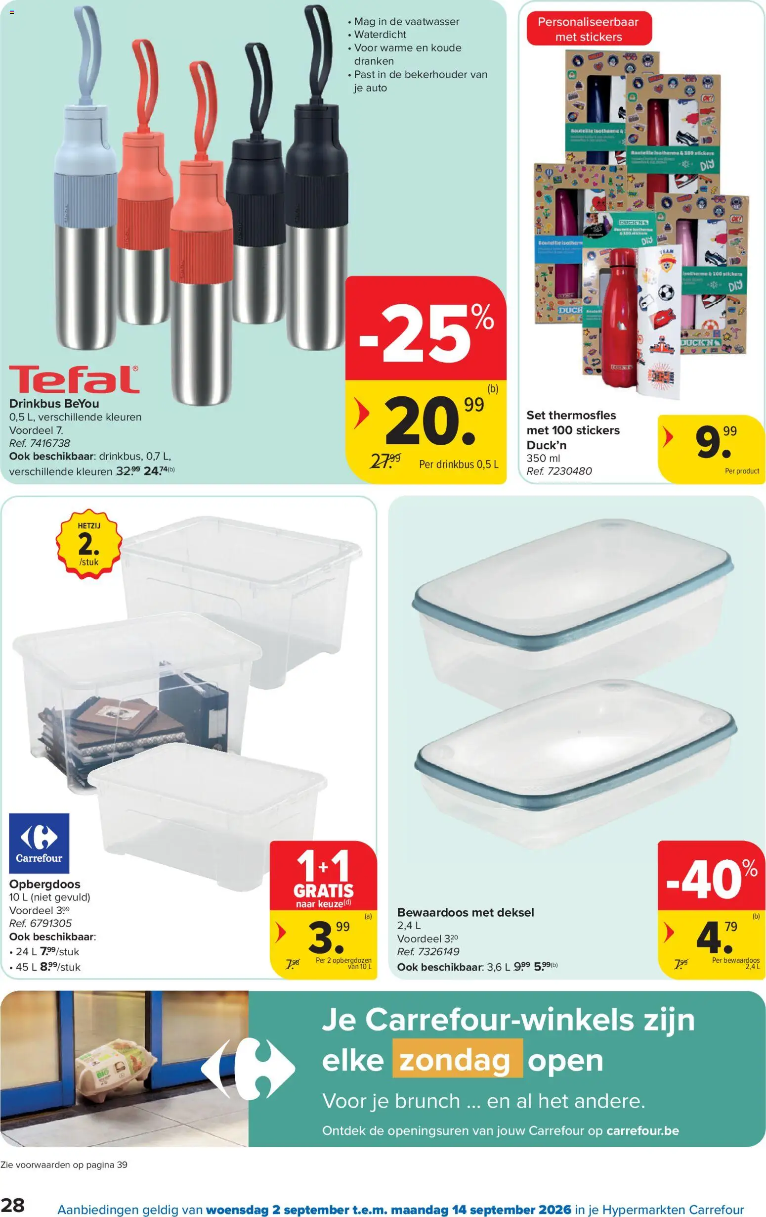 {H1} | Pagina: 28 | Producten: Vaatwasser, Stickers, Box, Dranken