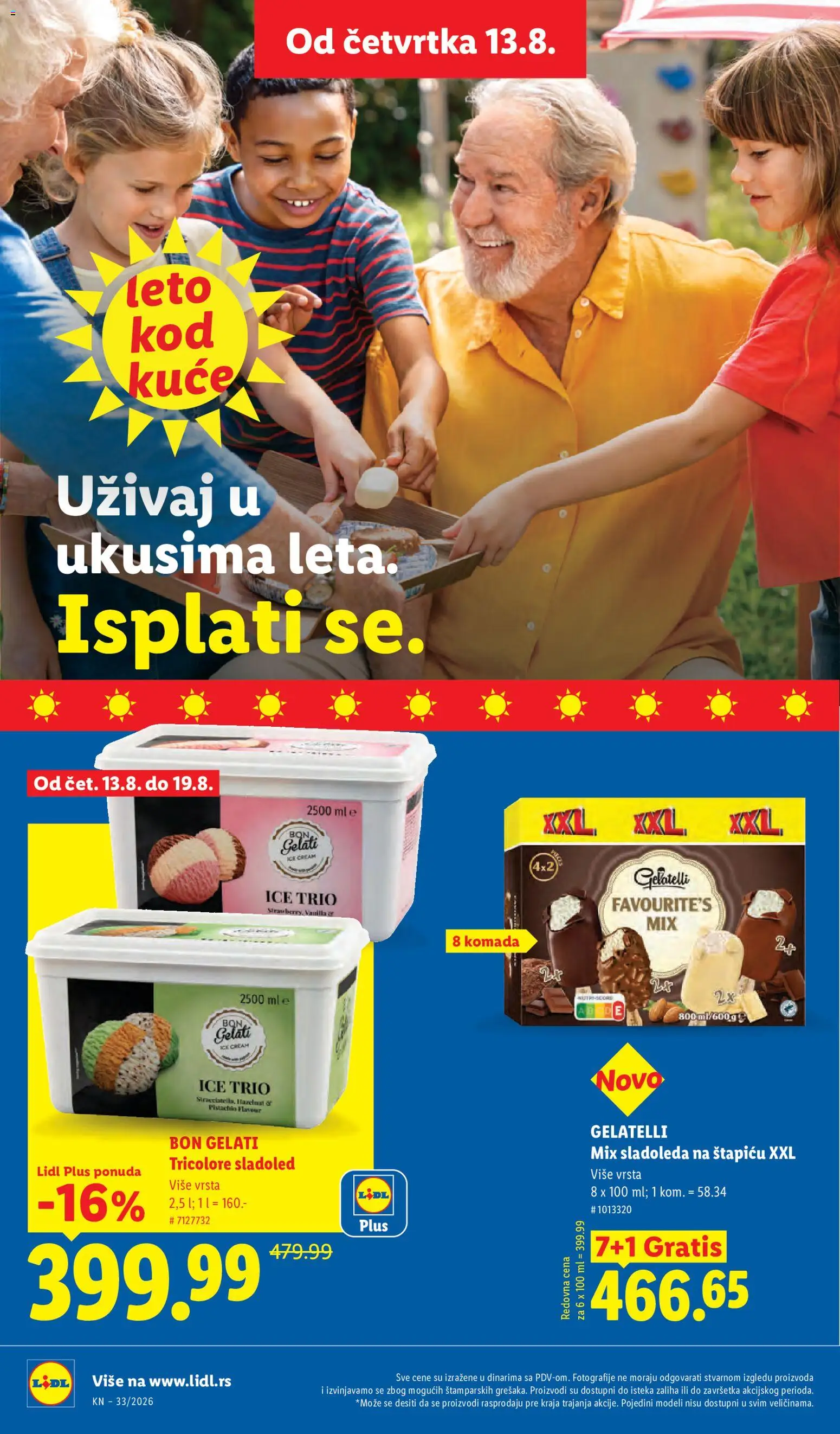 Lidl katalog - važi od 13.08.2026 | Strana: 46 | Proizvode: Sladoled